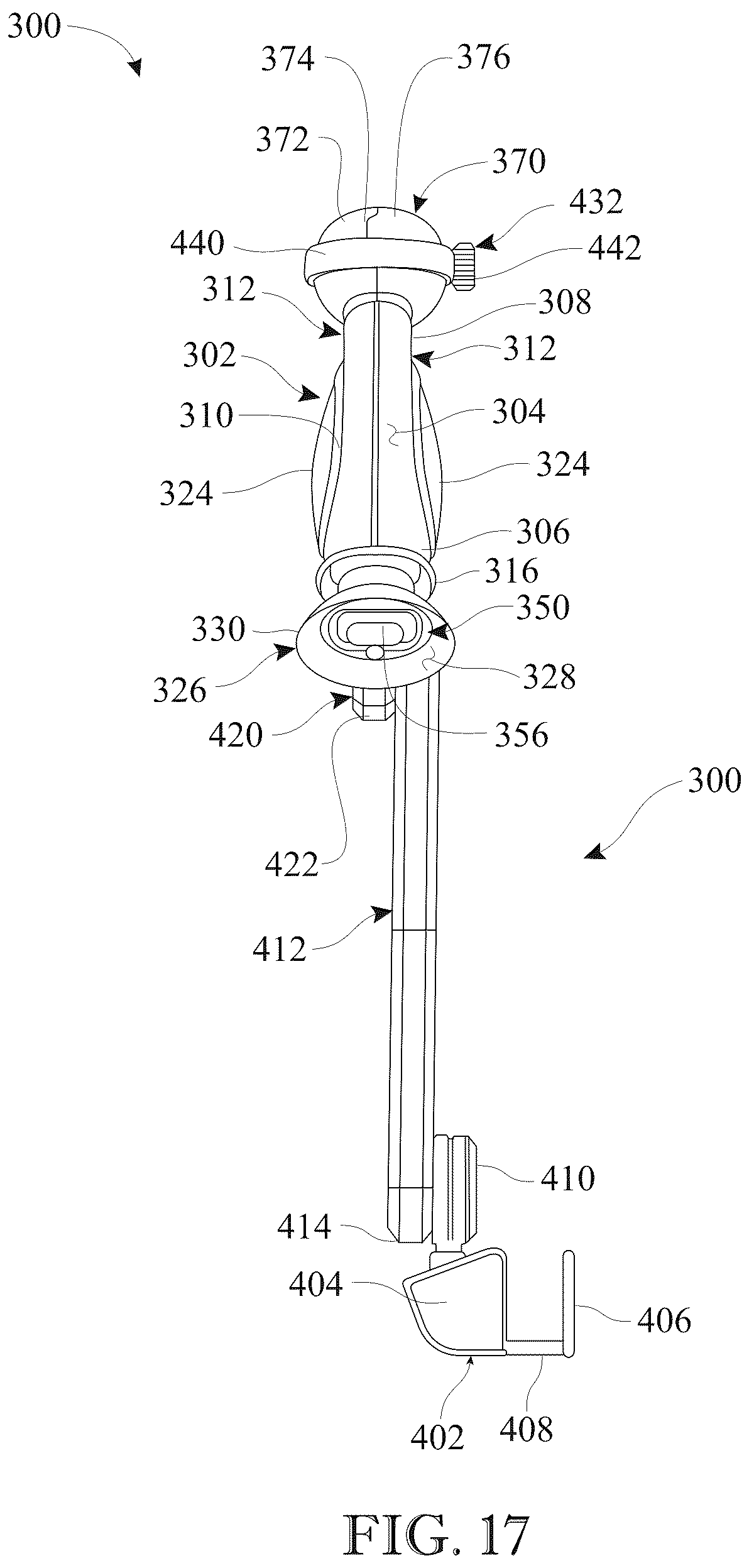Patent US12396704 Figure 17 – Ultrasonic transducer probe holder