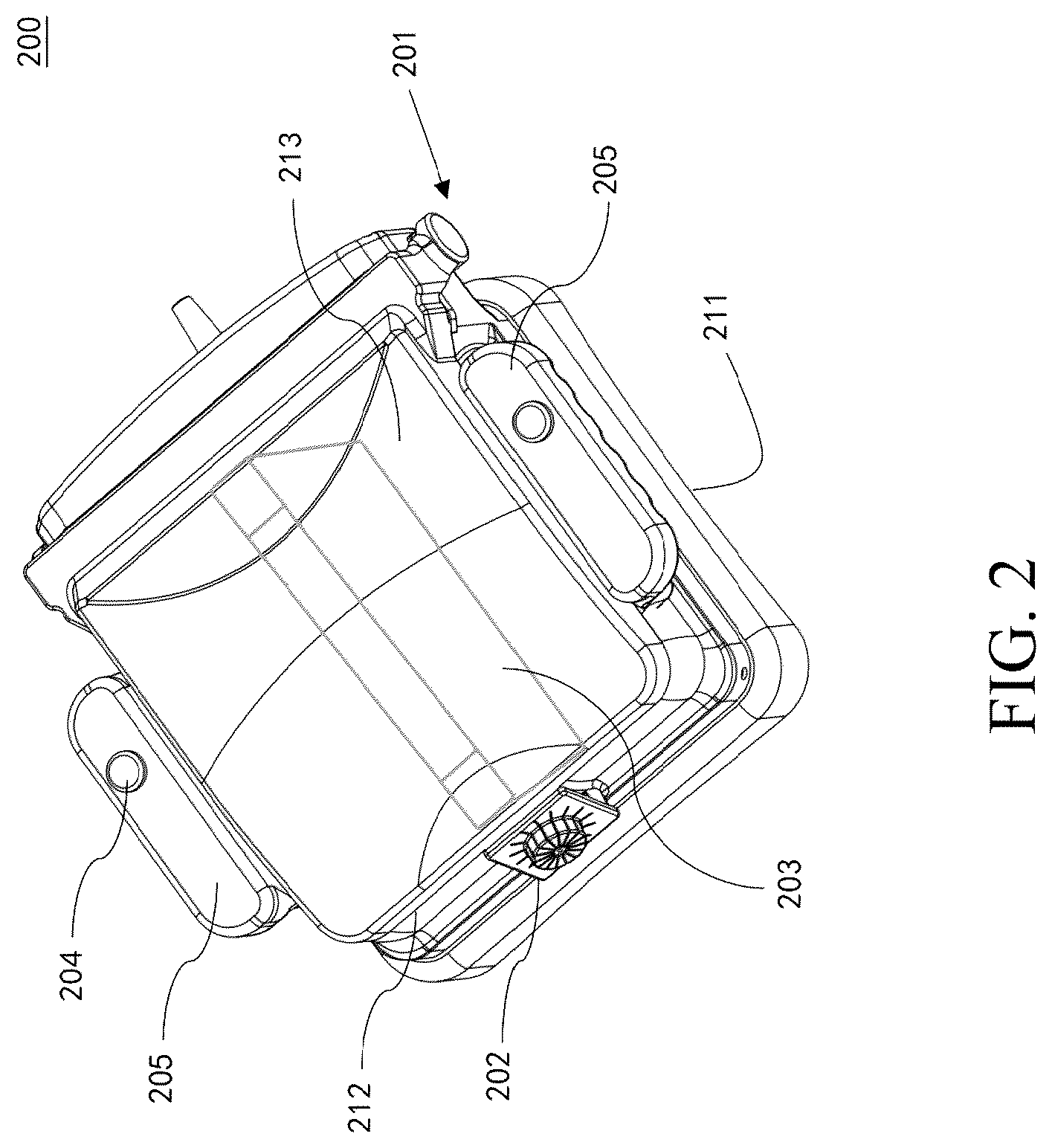 Patent US12396705 Figure 2 – Scanning assembly and ultrasound imaging device