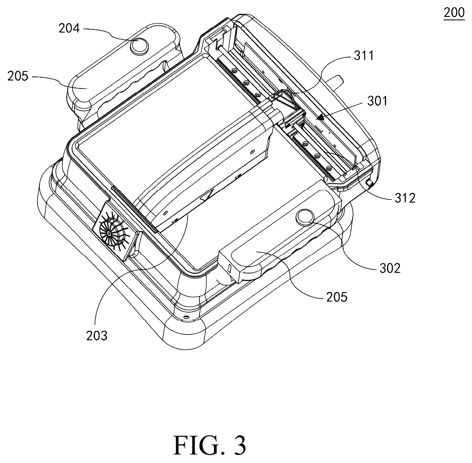 Patent US12396705 Figure 3 – Scanning assembly and ultrasound imaging device