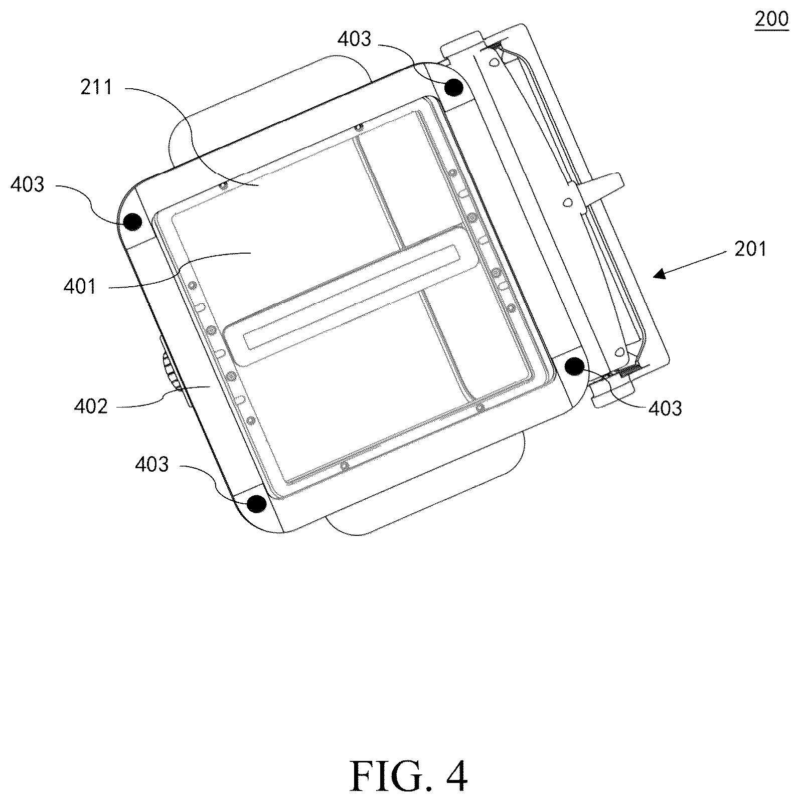 Patent US12396705 Figure 4 – Scanning assembly and ultrasound imaging device