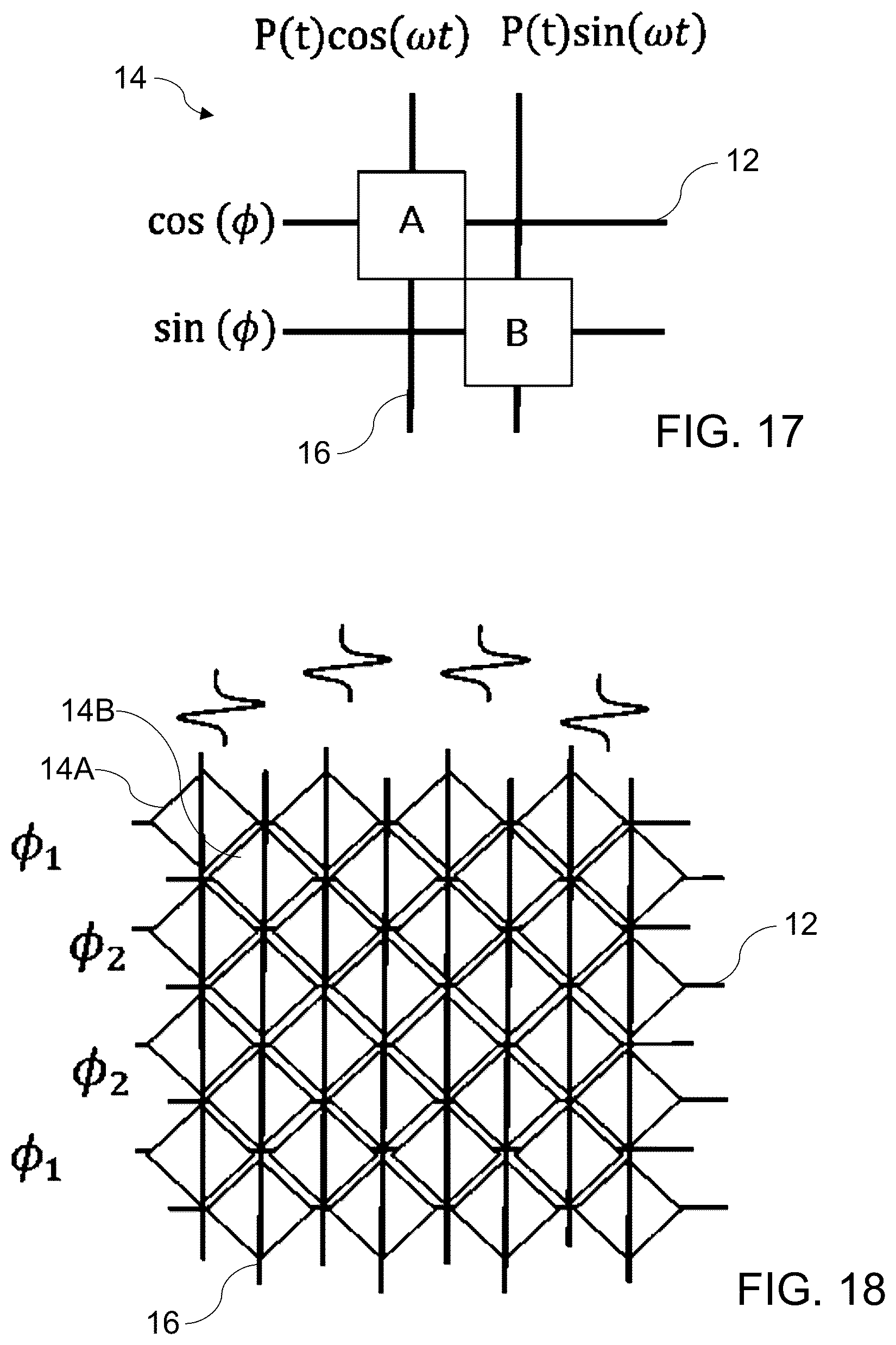 Patent US12396706 Figure 13 – Synthetic phase alternating row-column transducer array