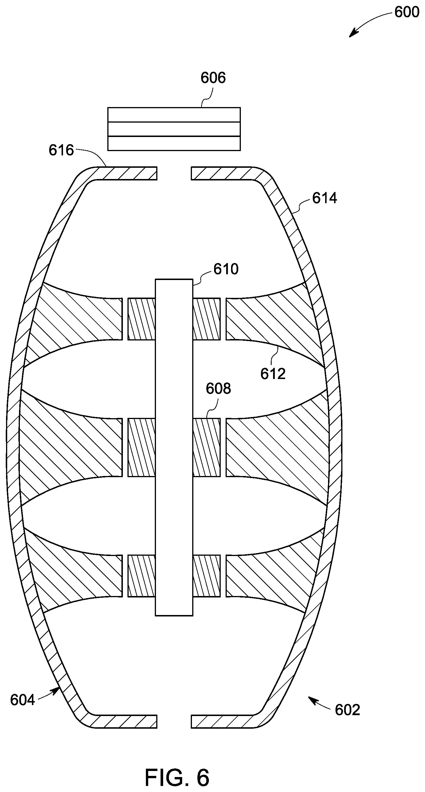Patent US12396709 Figure 6 – Ultrasound probe and method of making the same