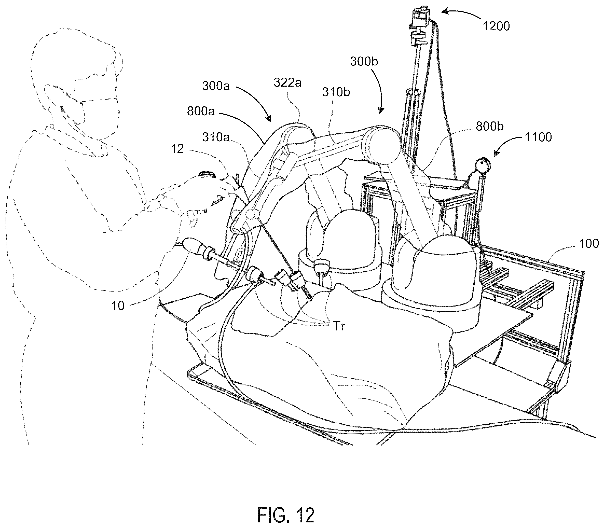 Patent US12396711 Figure 16 – Co-manipulation surgical system having multiple operational modes for use with surgical instruments for performing surgery