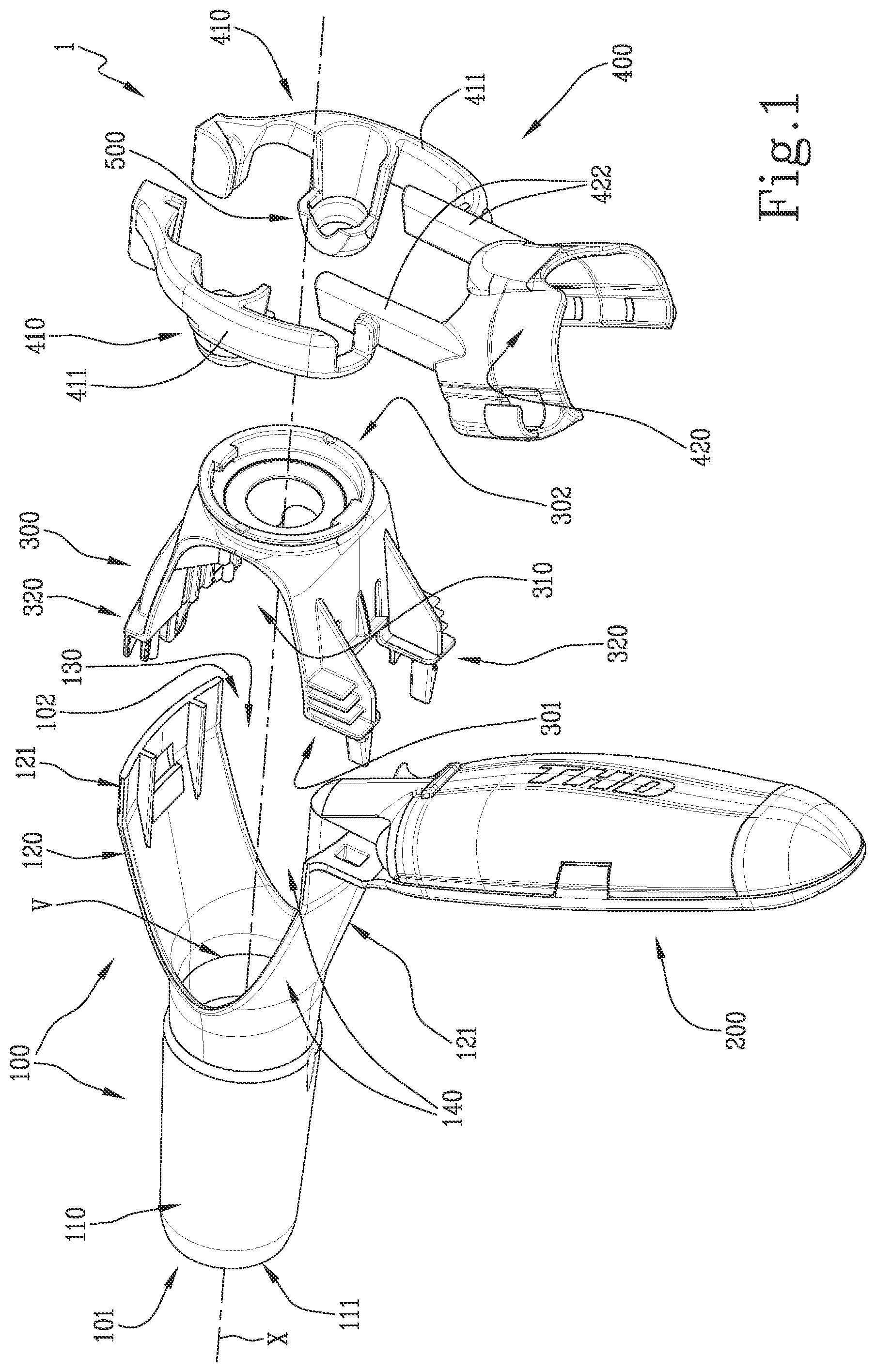 Patent US12396713 Figure 1 – Device for inspecting a cavity of a patient