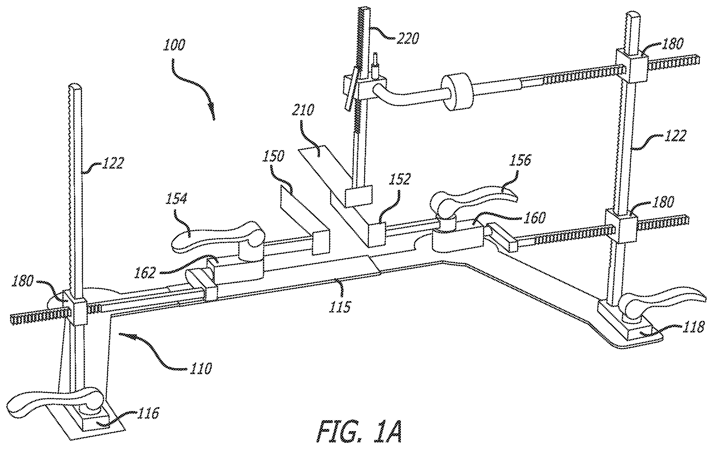 Patent US12396714 Figure 1 – Self-retaining surgical retractor