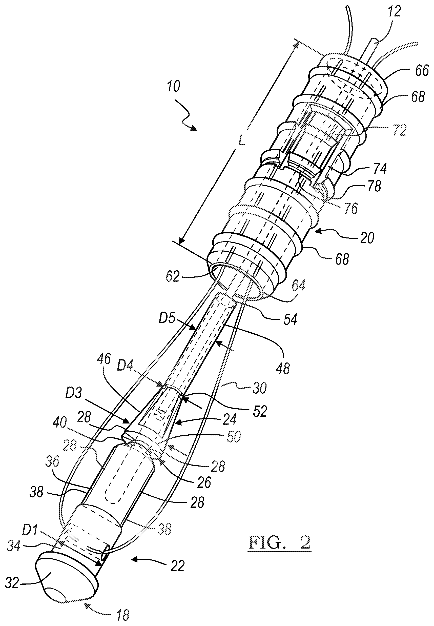 Patent US12396716 Figure 2 – Expanding suture anchor having an actuator pin
