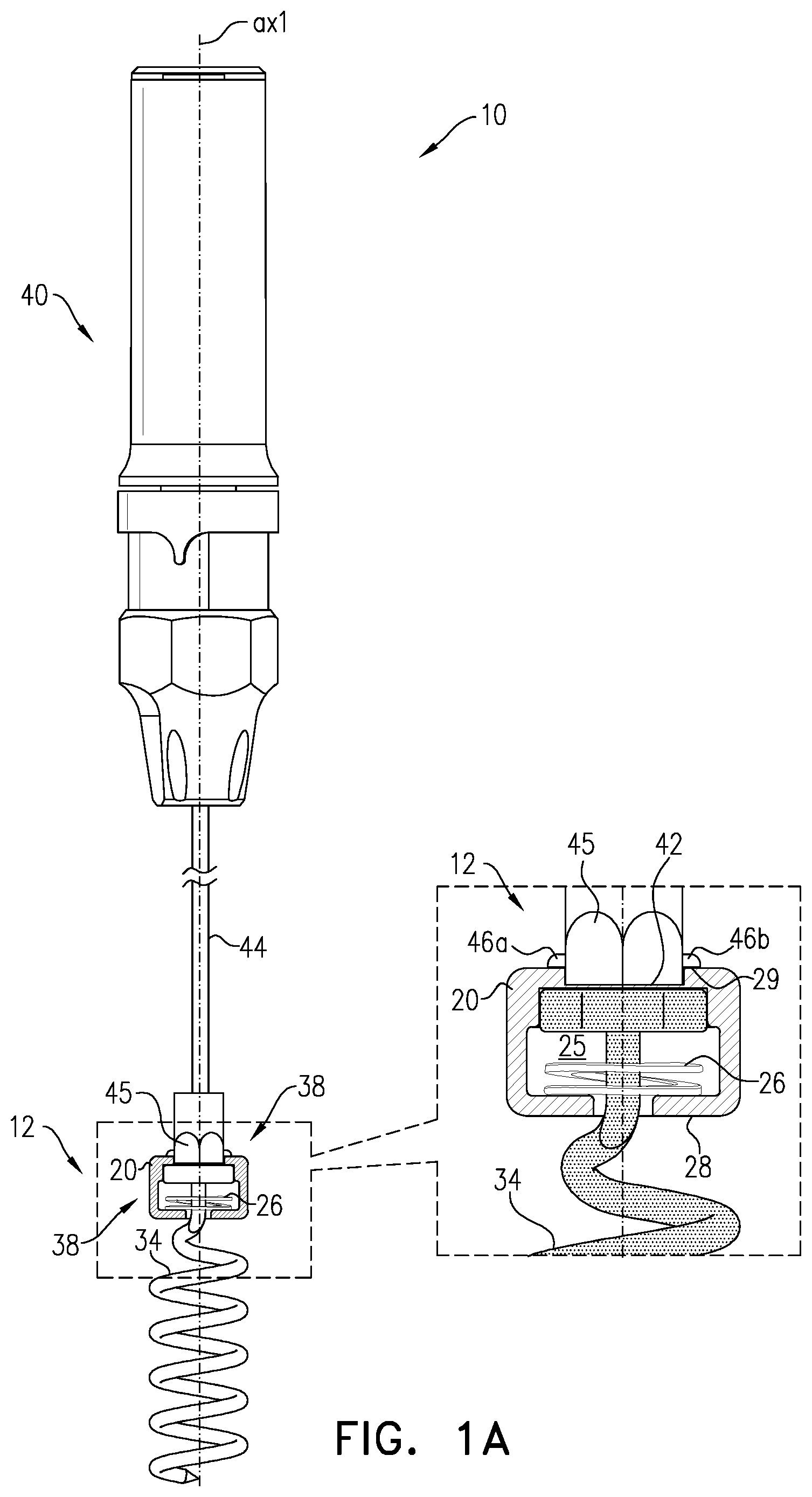 Patent US12396718 Figure 1 – Self-stopping tissue anchors