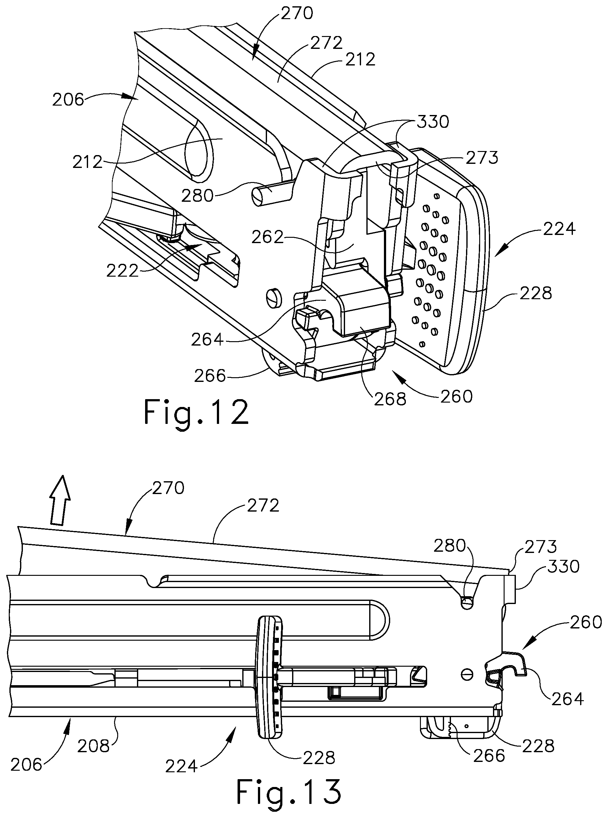 Patent US12396726 Figure 13 – Clamping assembly for linear surgical stapler
