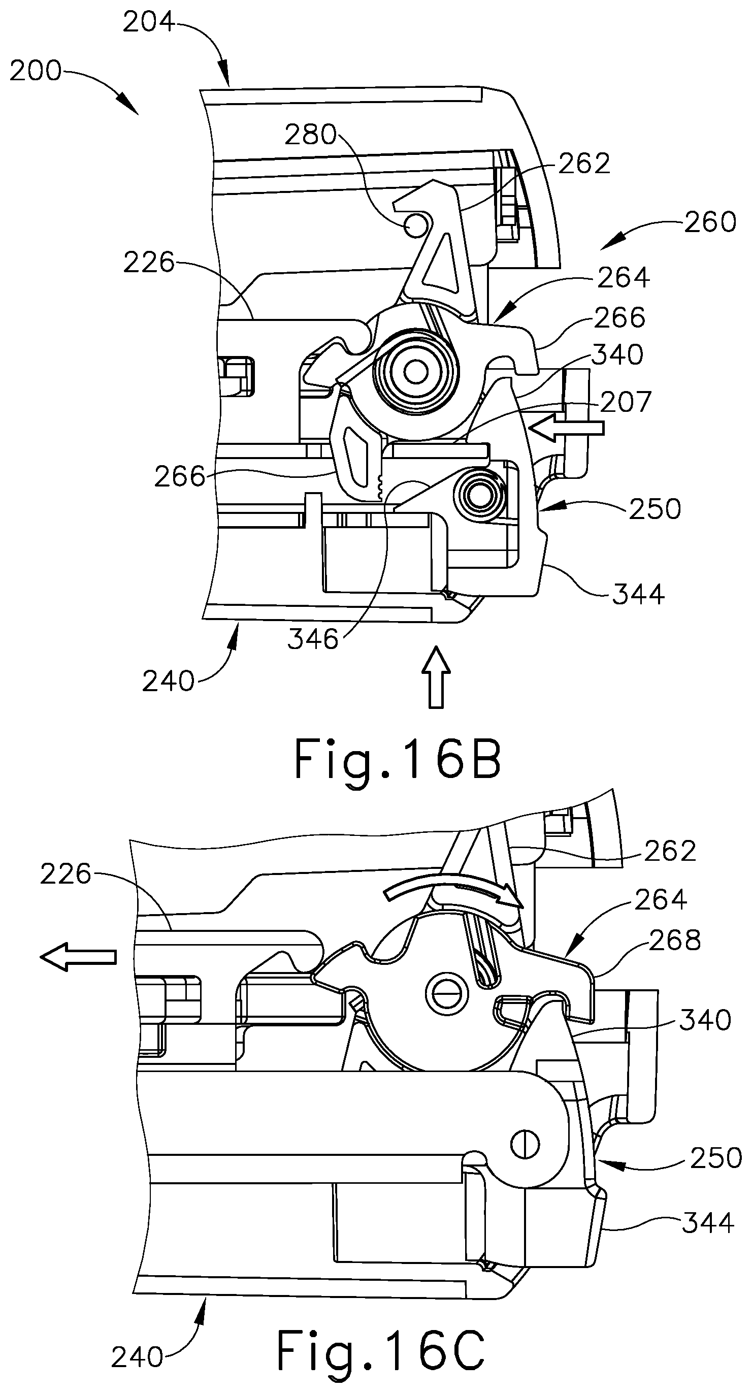 Patent US12396726 Figure 16 – Clamping assembly for linear surgical stapler