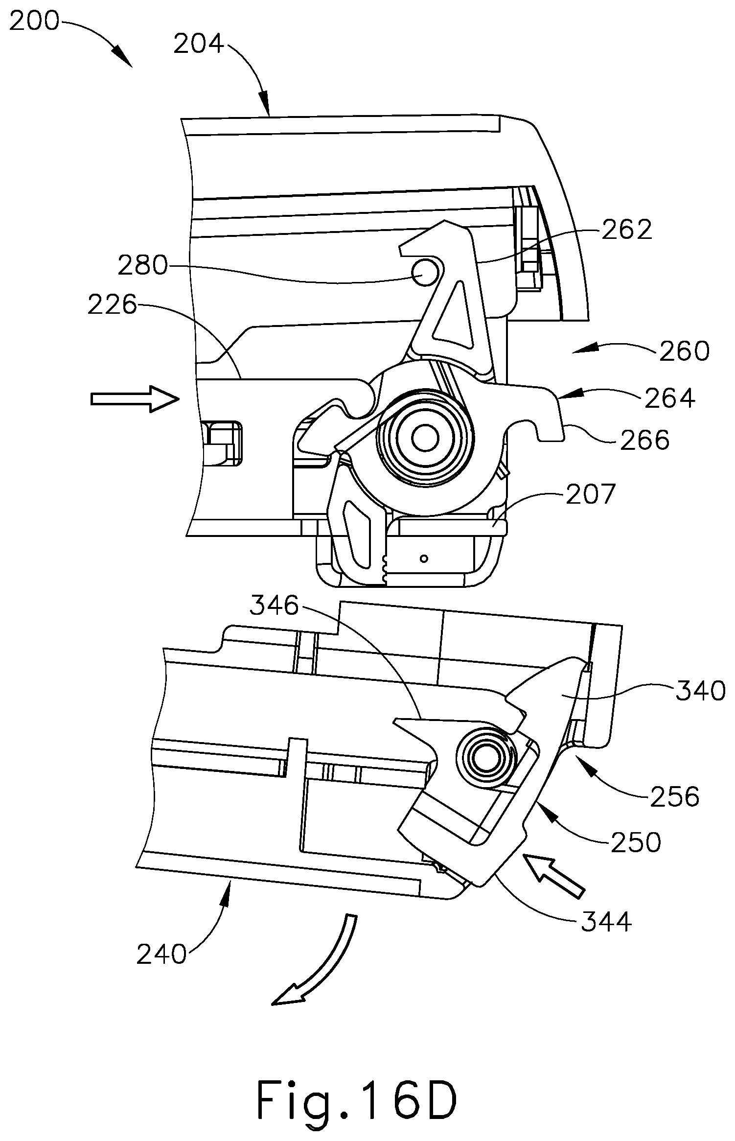 Patent US12396726 Figure 17 – Clamping assembly for linear surgical stapler