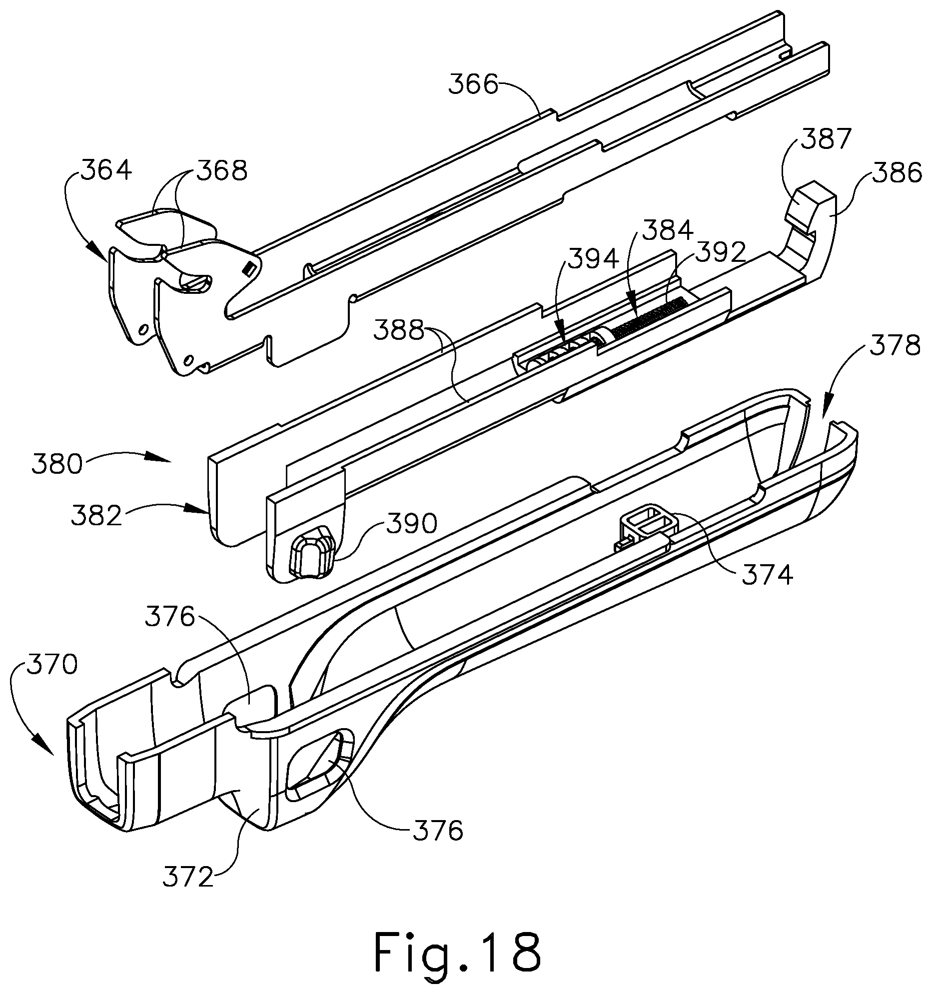 Patent US12396726 Figure 19 – Clamping assembly for linear surgical stapler