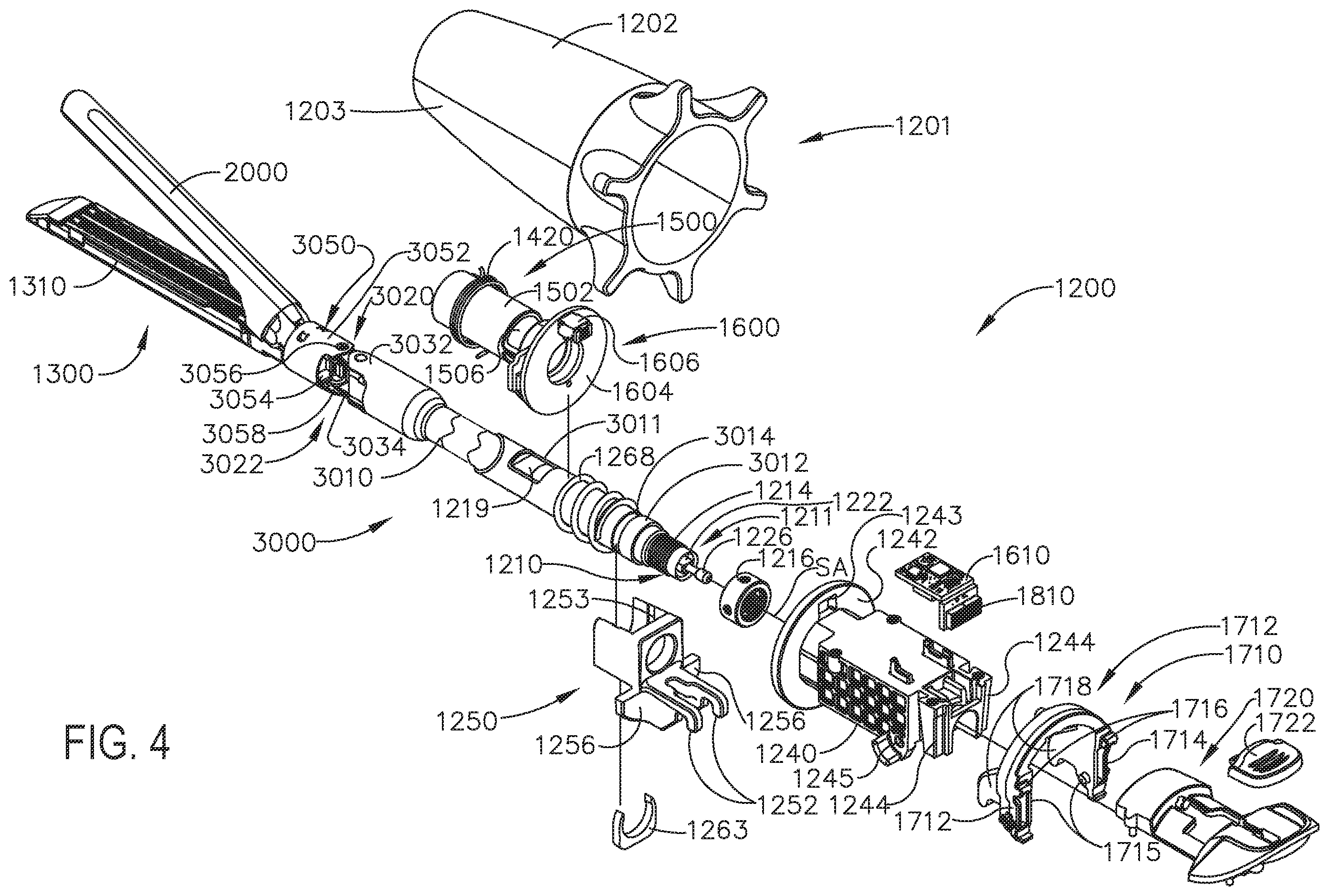 Patent US12396727 Figure 4 – Adaptation of independent firing and closure powered stapling systems