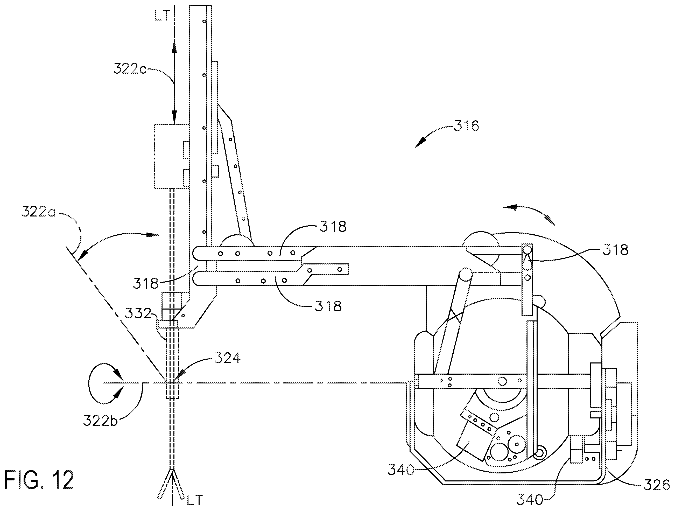 Patent US12396727 Figure 12 – Adaptation of independent firing and closure powered stapling systems
