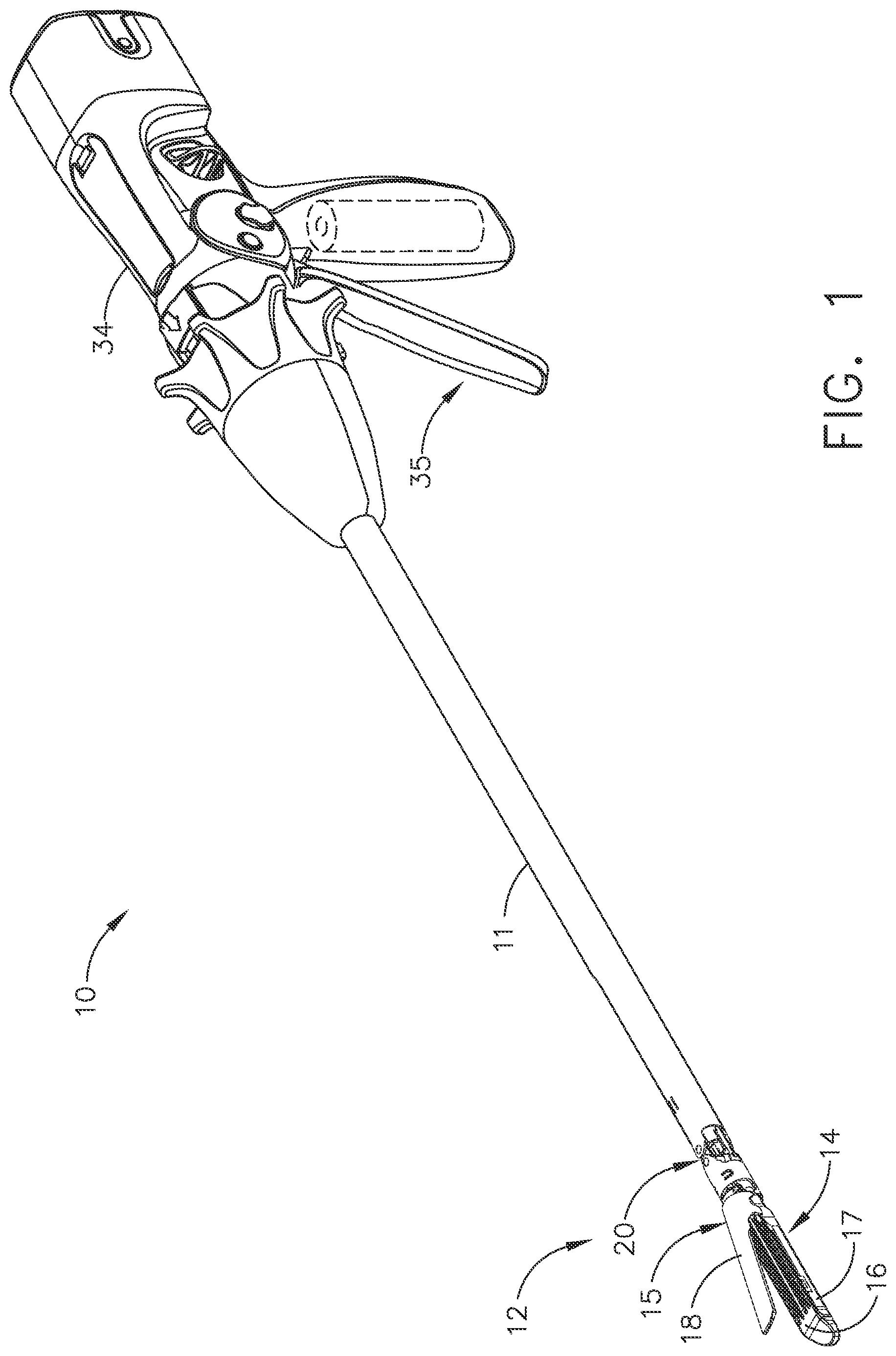 Patent US12396728 Figure 1 – Staple cartridge having retainer movable between configurations