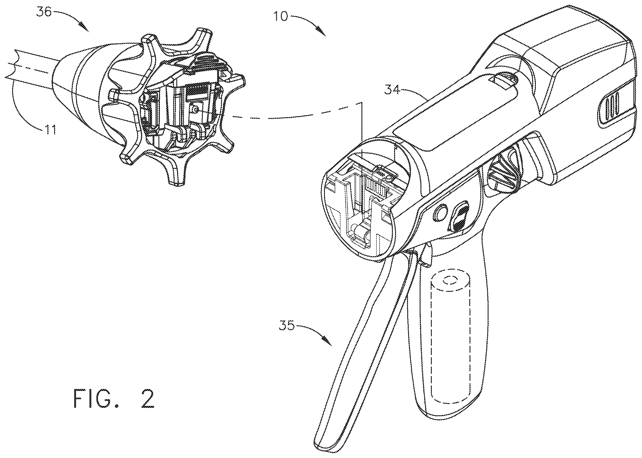 Patent US12396728 Figure 2 – Staple cartridge having retainer movable between configurations
