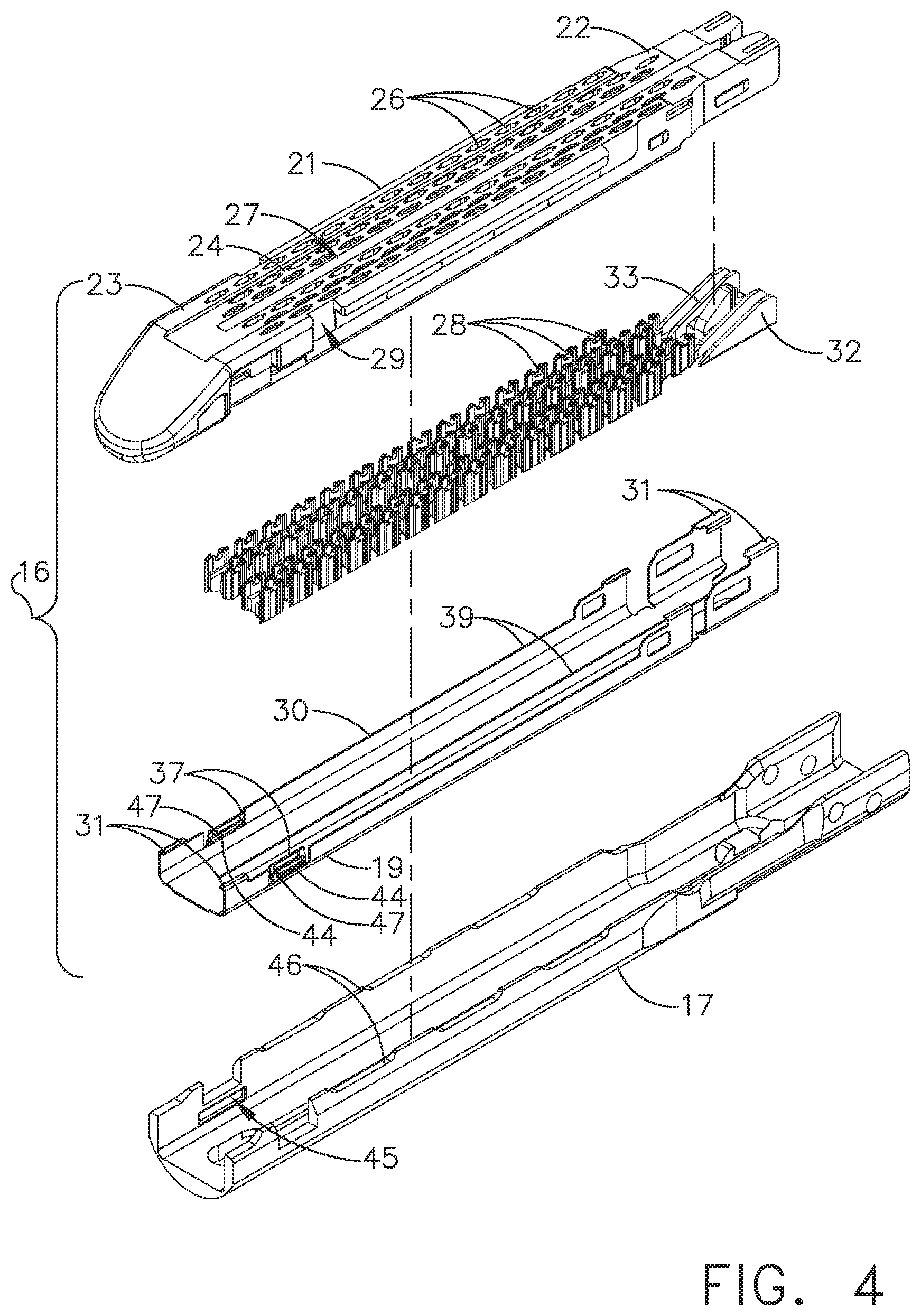 Patent US12396728 Figure 4 – Staple cartridge having retainer movable between configurations