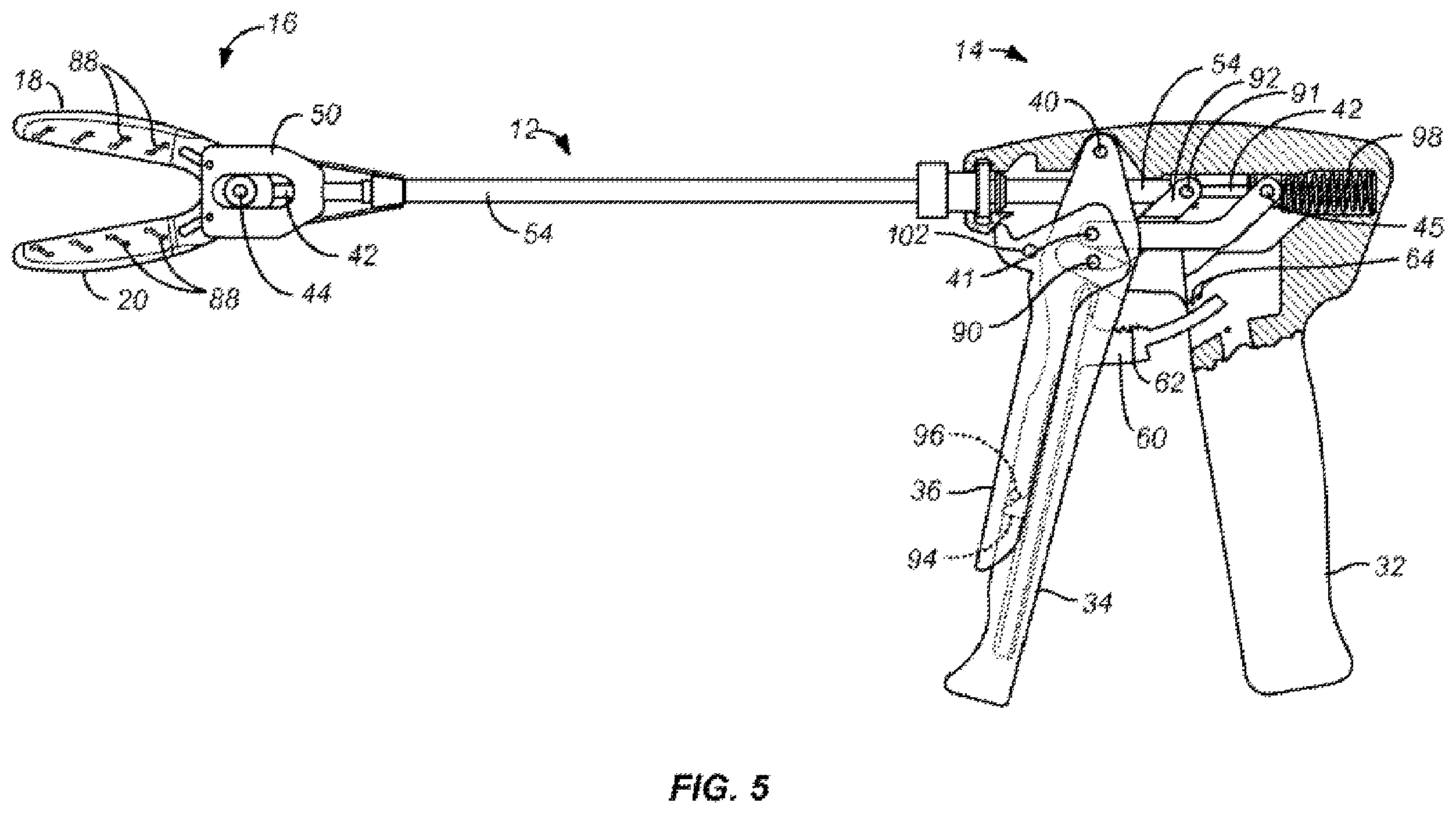 Patent US12396729 Figure 5 – Fastener applicator with interlock