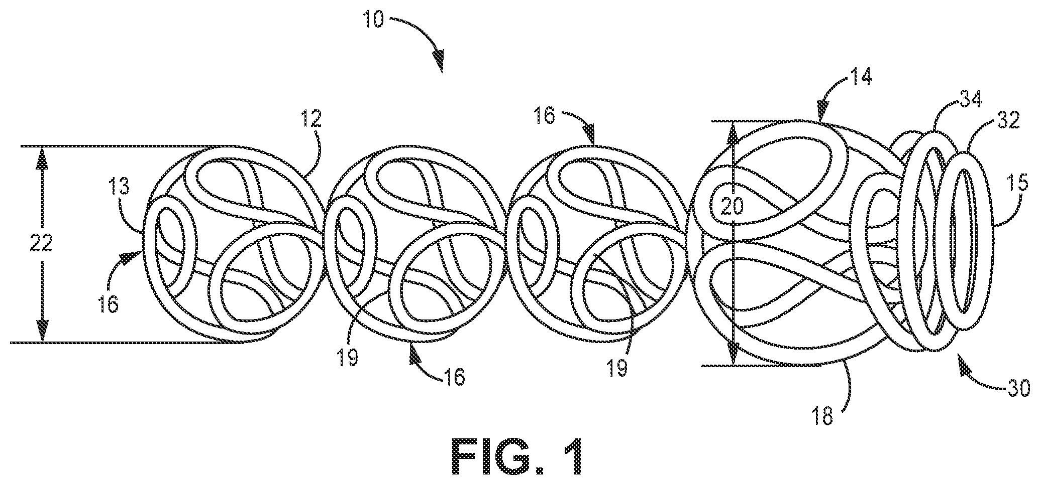 Patent US12396731 Figure 1 – Implantable embolization device