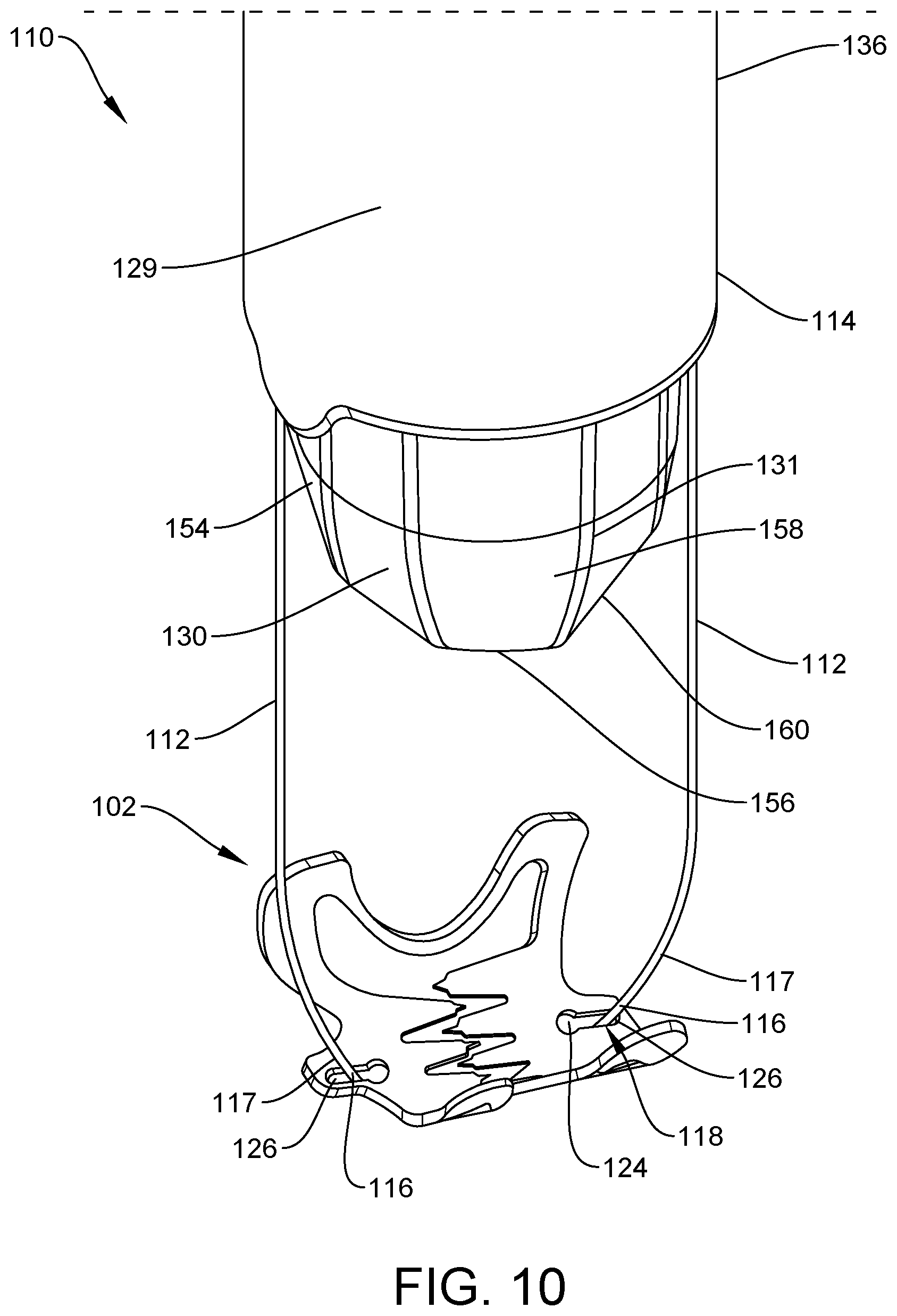 Patent US12396735 Figure 5 – Repositionable over the scope clip