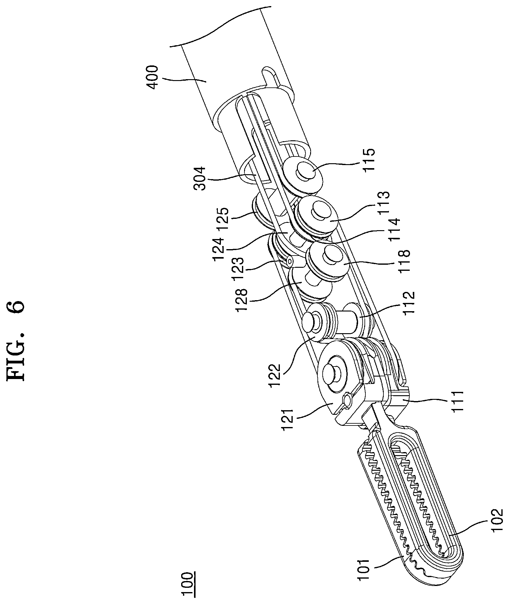 Patent US12396745 Figure 6 – Surgery instrument
