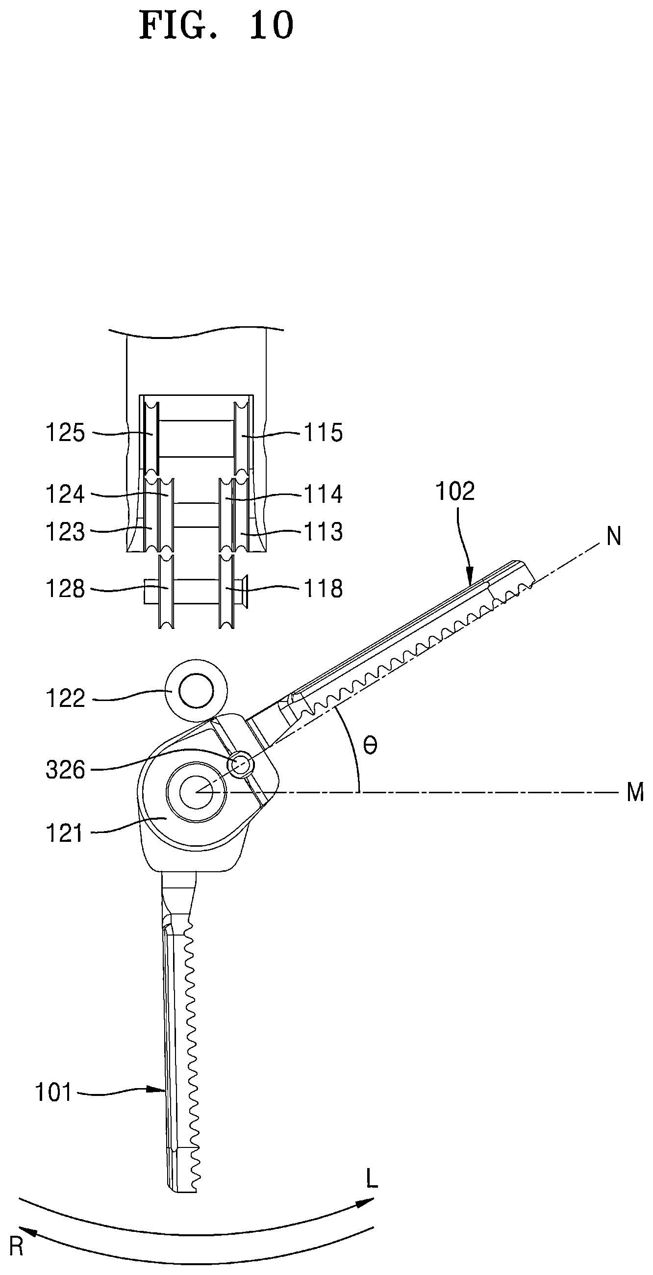 Patent US12396745 Figure 10 – Surgery instrument