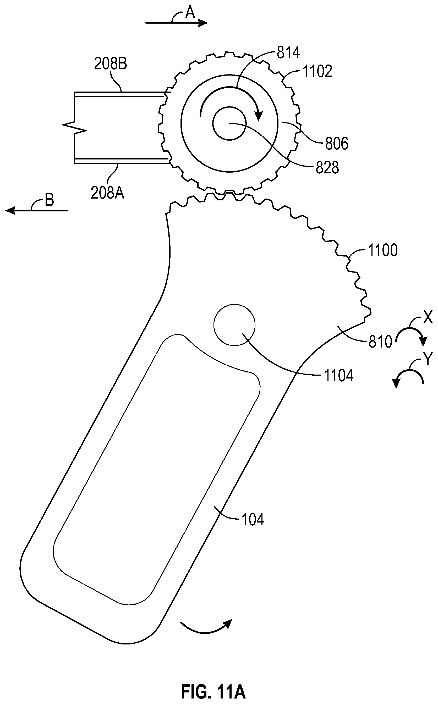 Patent US12396747 Figure 10 – Articulating debrider blade tip and handpiece control