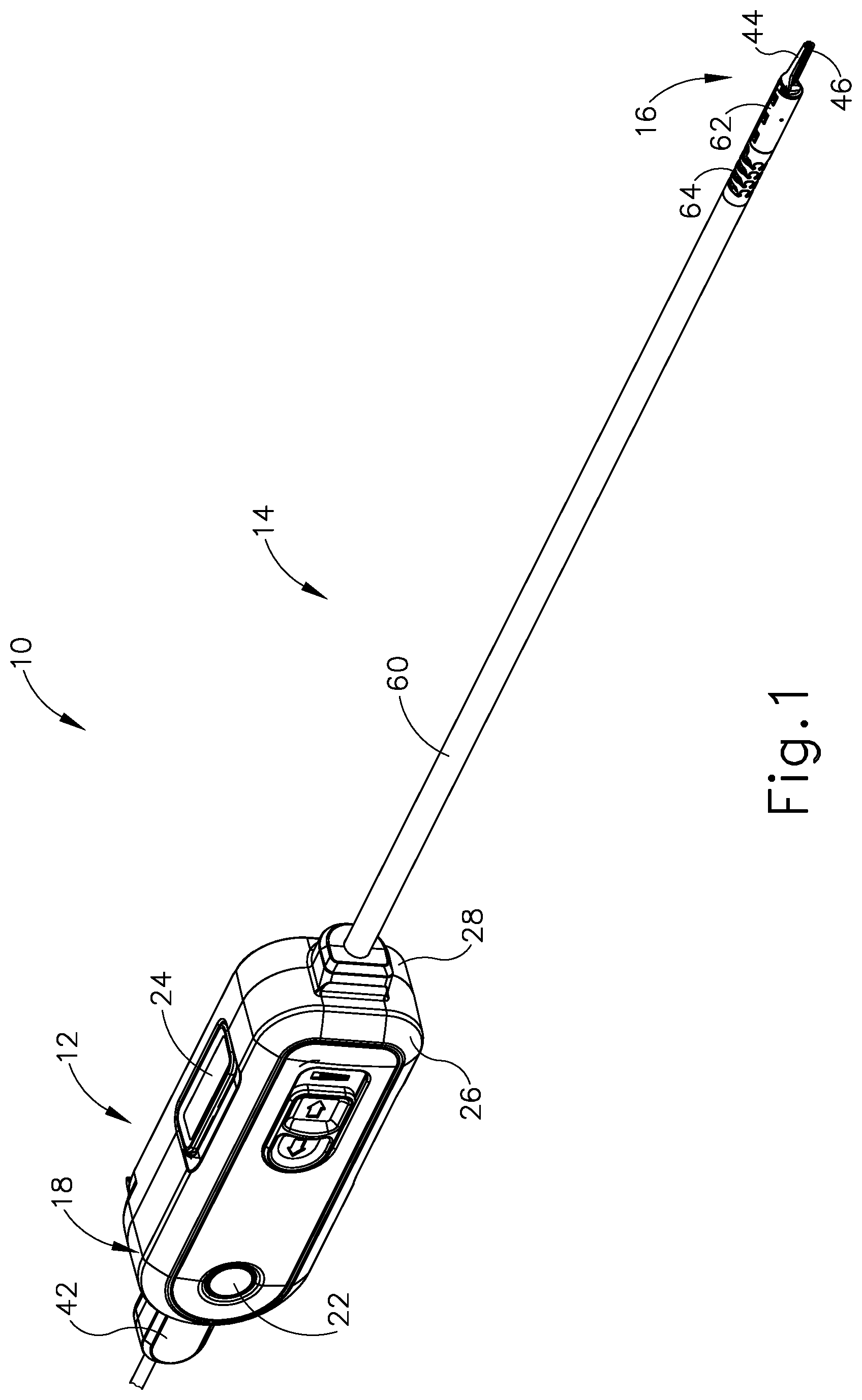 Patent US12396748 Figure 1 – Ultrasonic blade and clamp arm alignment features