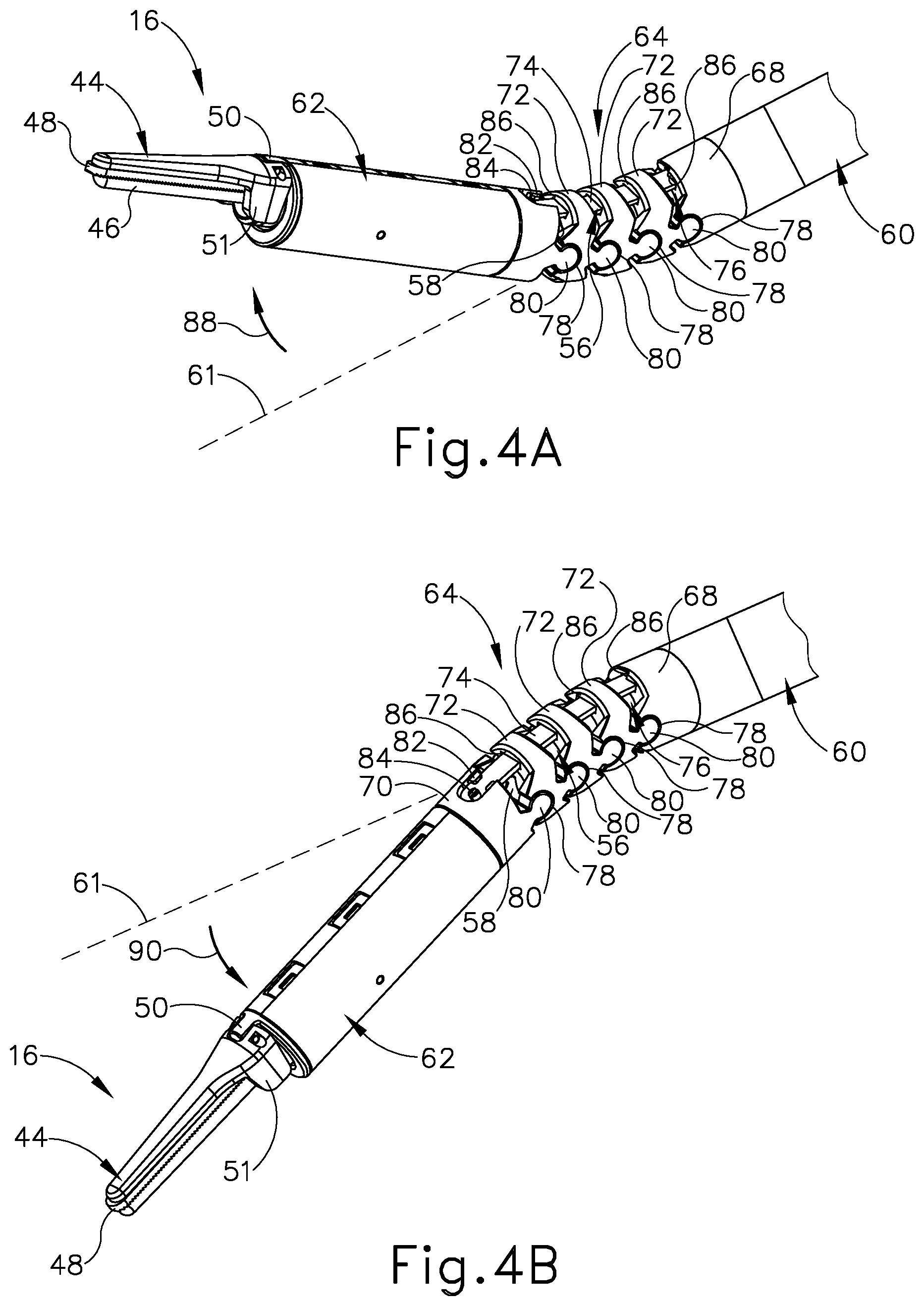 Patent US12396748 Figure 4 – Ultrasonic blade and clamp arm alignment features