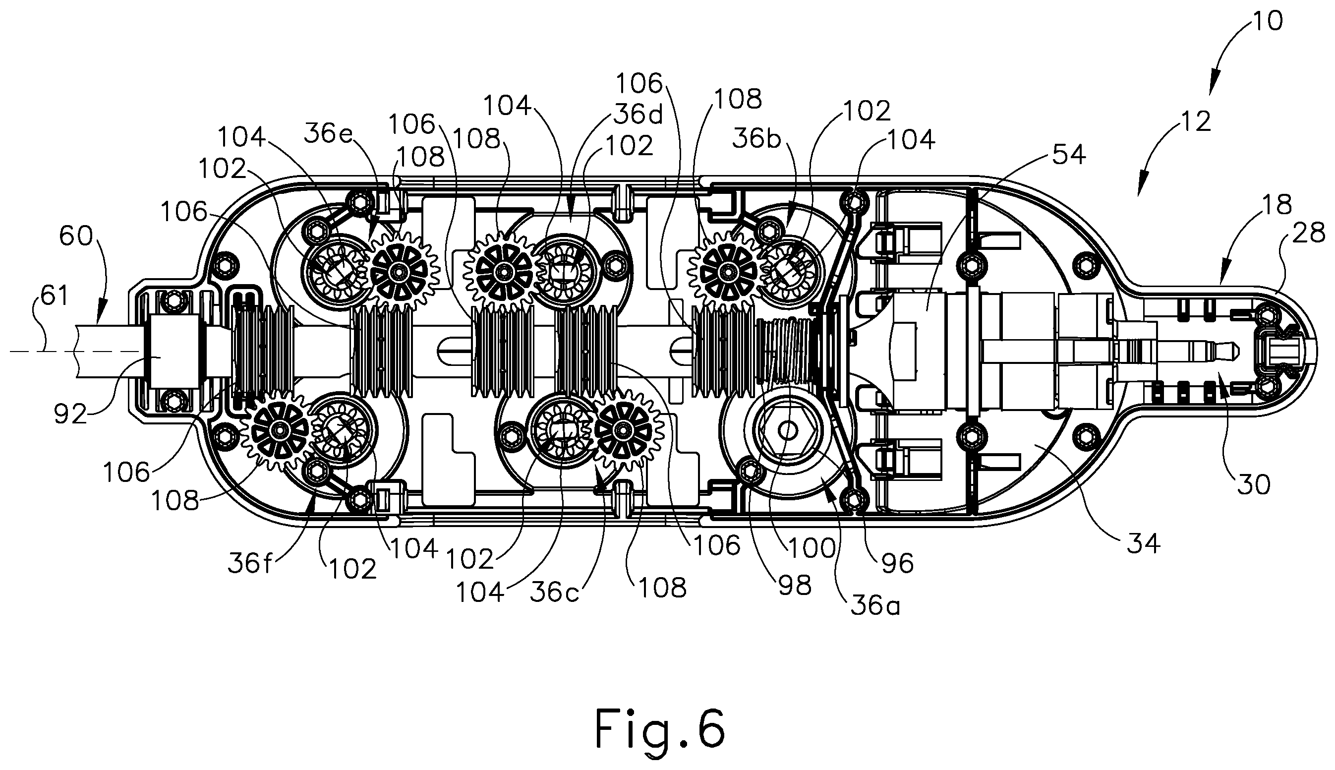 Patent US12396748 Figure 6 – Ultrasonic blade and clamp arm alignment features