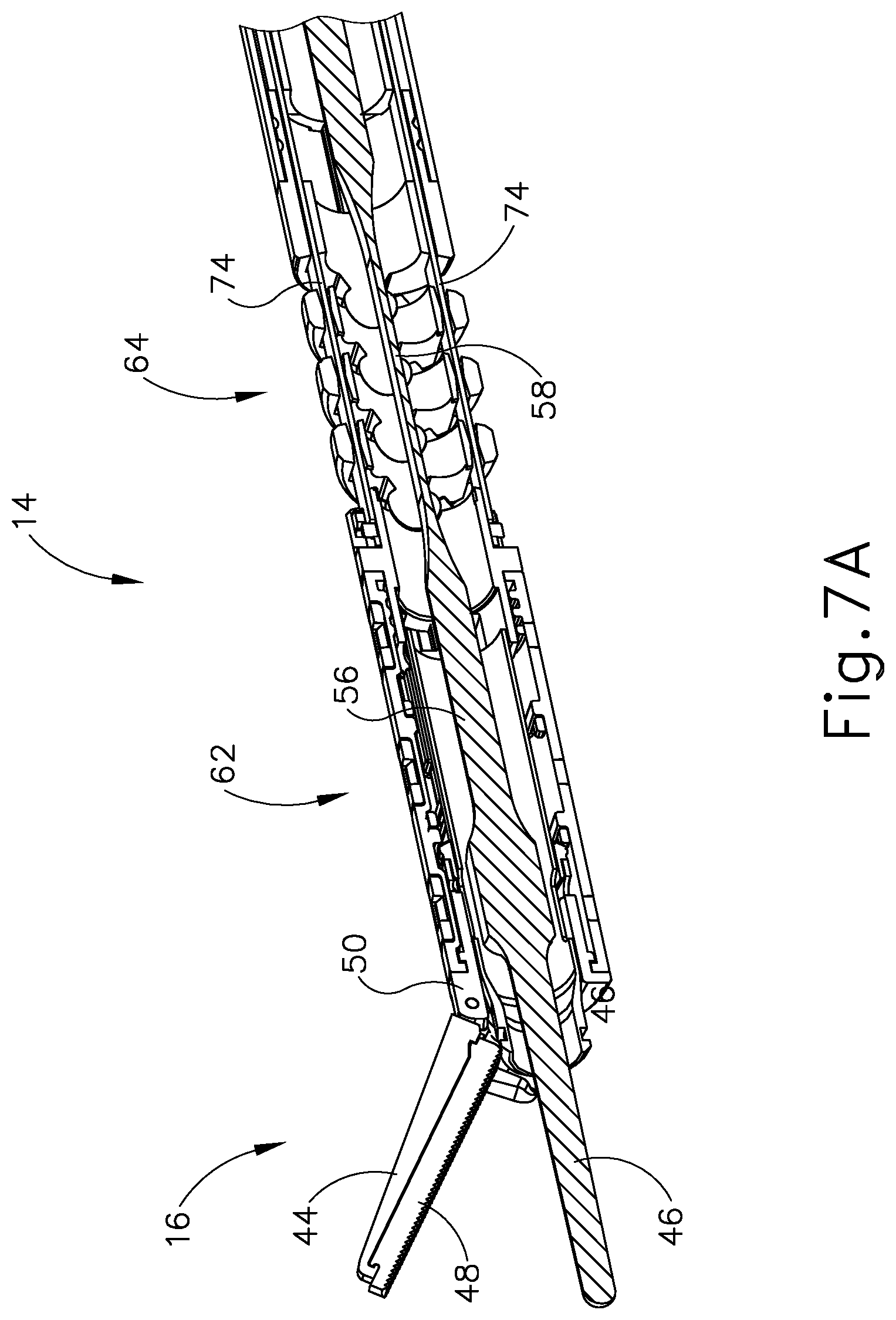Patent US12396748 Figure 7 – Ultrasonic blade and clamp arm alignment features