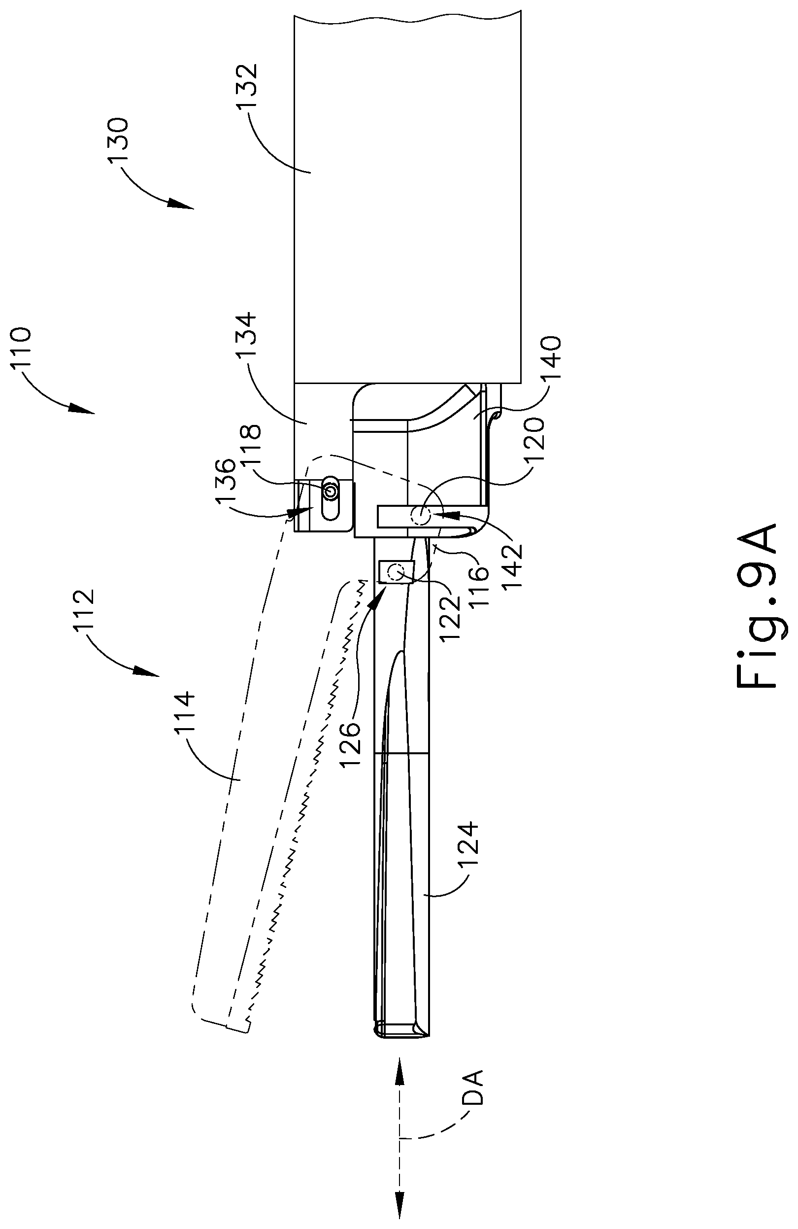 Patent US12396748 Figure 11 – Ultrasonic blade and clamp arm alignment features