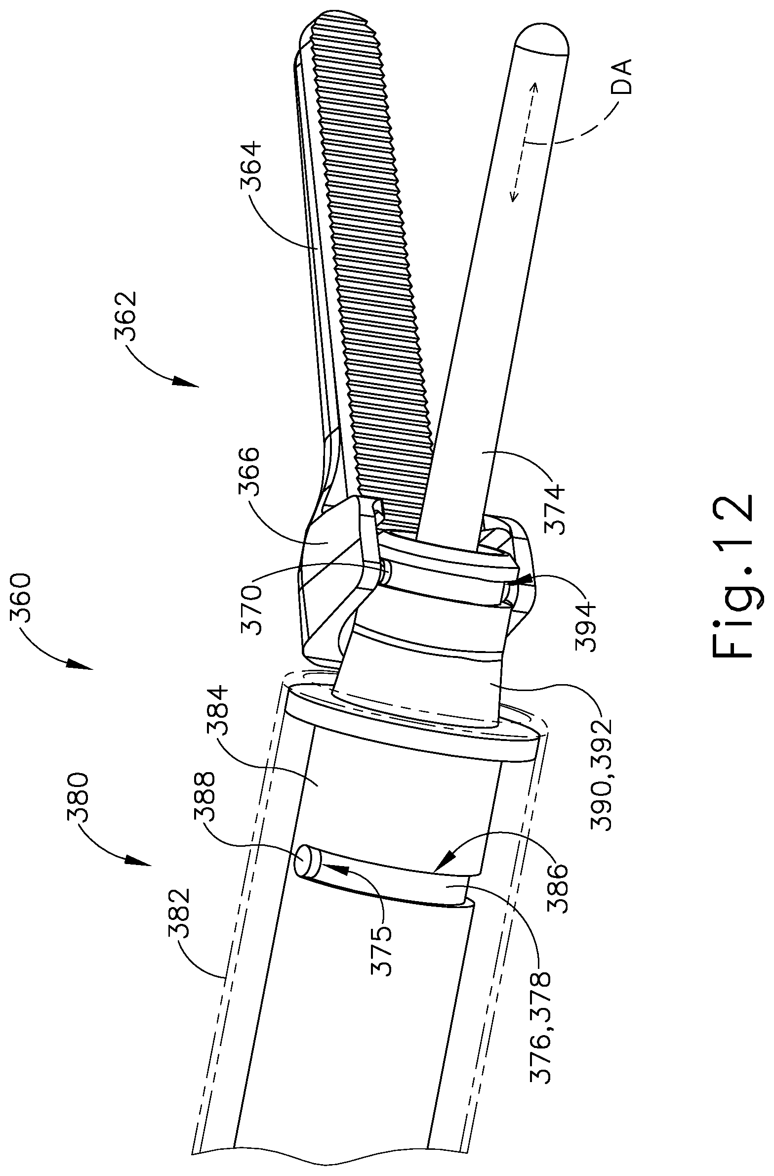 Patent US12396748 Figure 16 – Ultrasonic blade and clamp arm alignment features