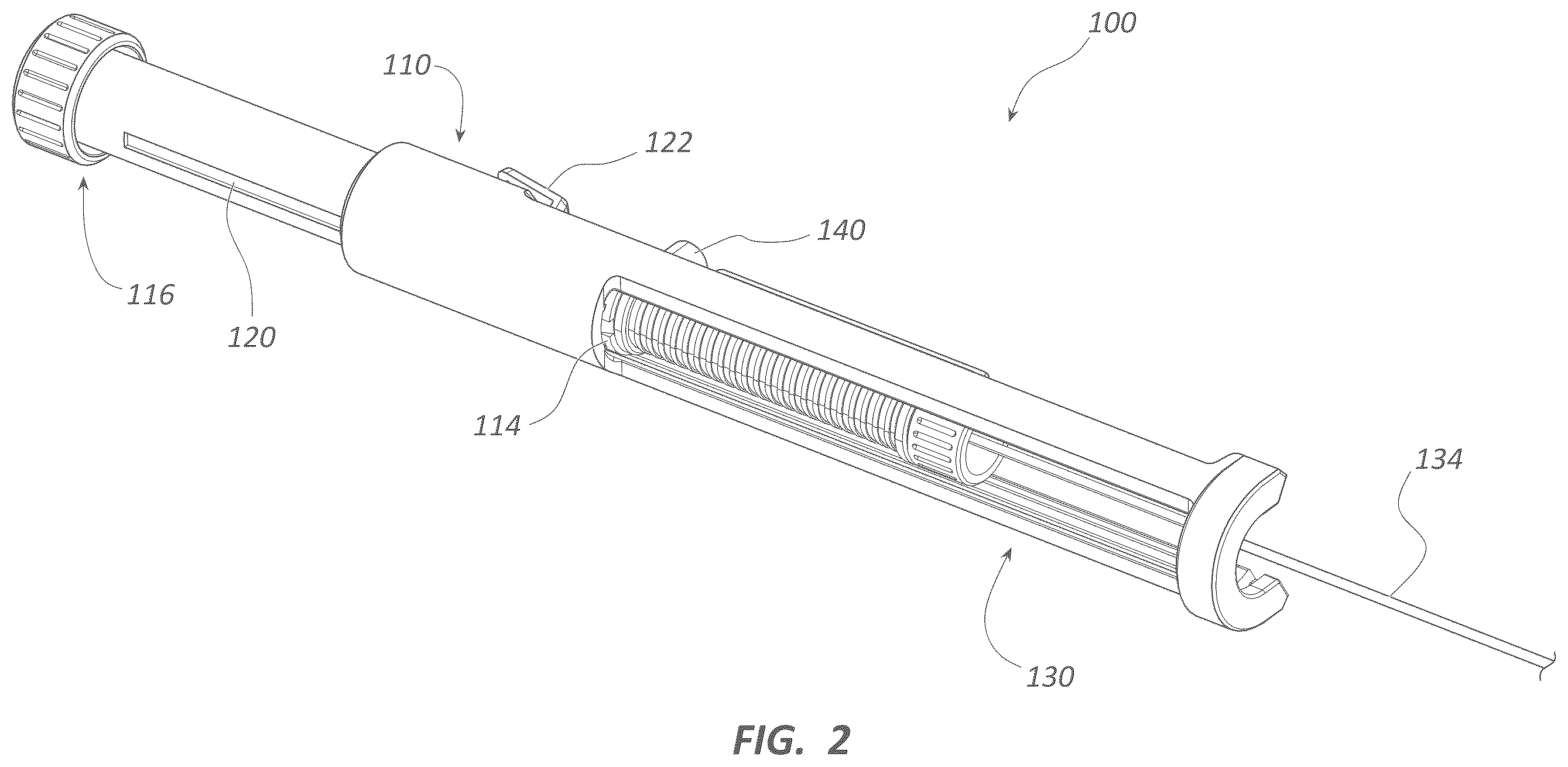 Patent US12396753 Figure 2 – Needle-tract assistant including components and methods thereof