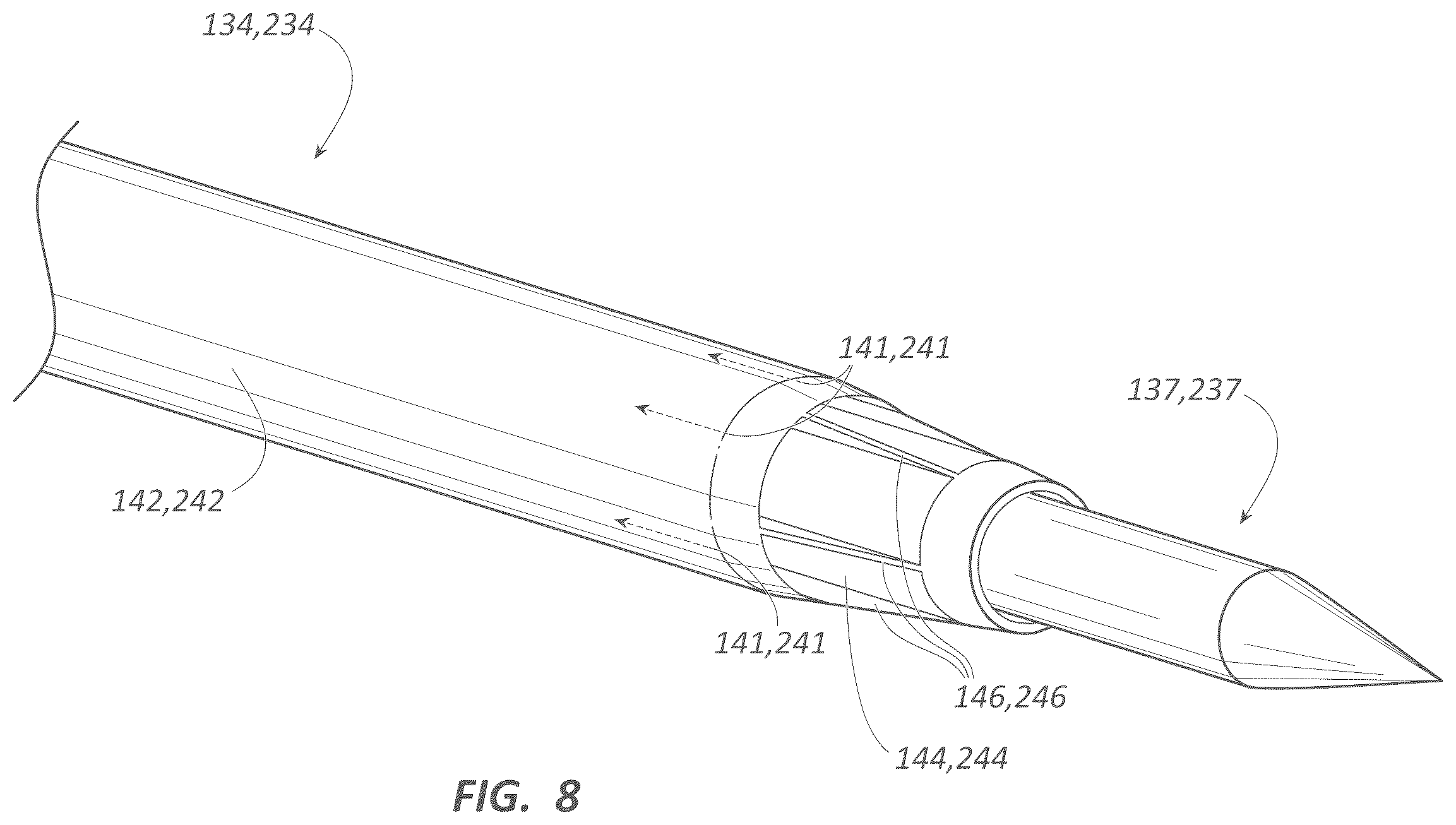 Patent US12396753 Figure 8 – Needle-tract assistant including components and methods thereof