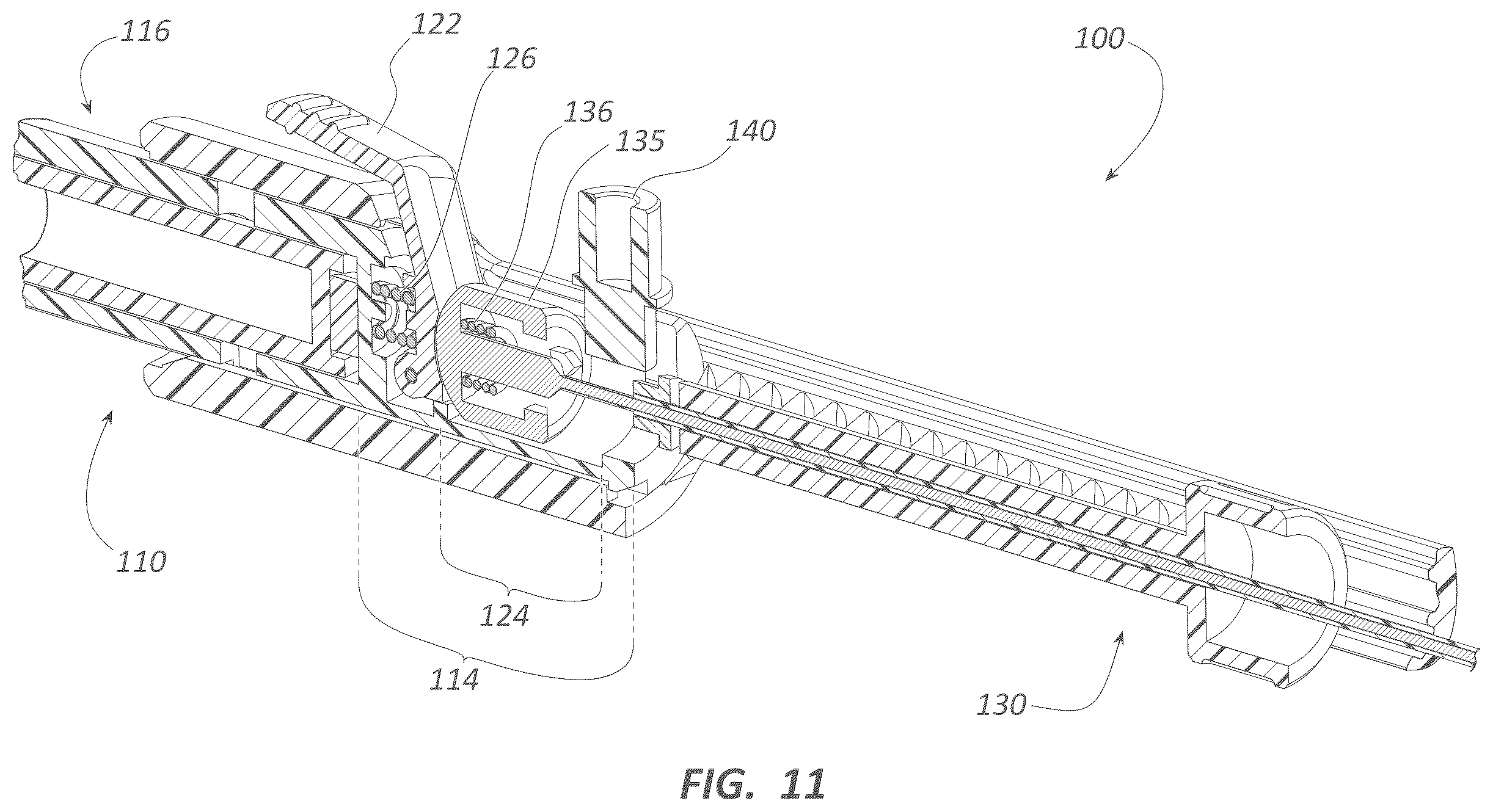 Patent US12396753 Figure 11 – Needle-tract assistant including components and methods thereof