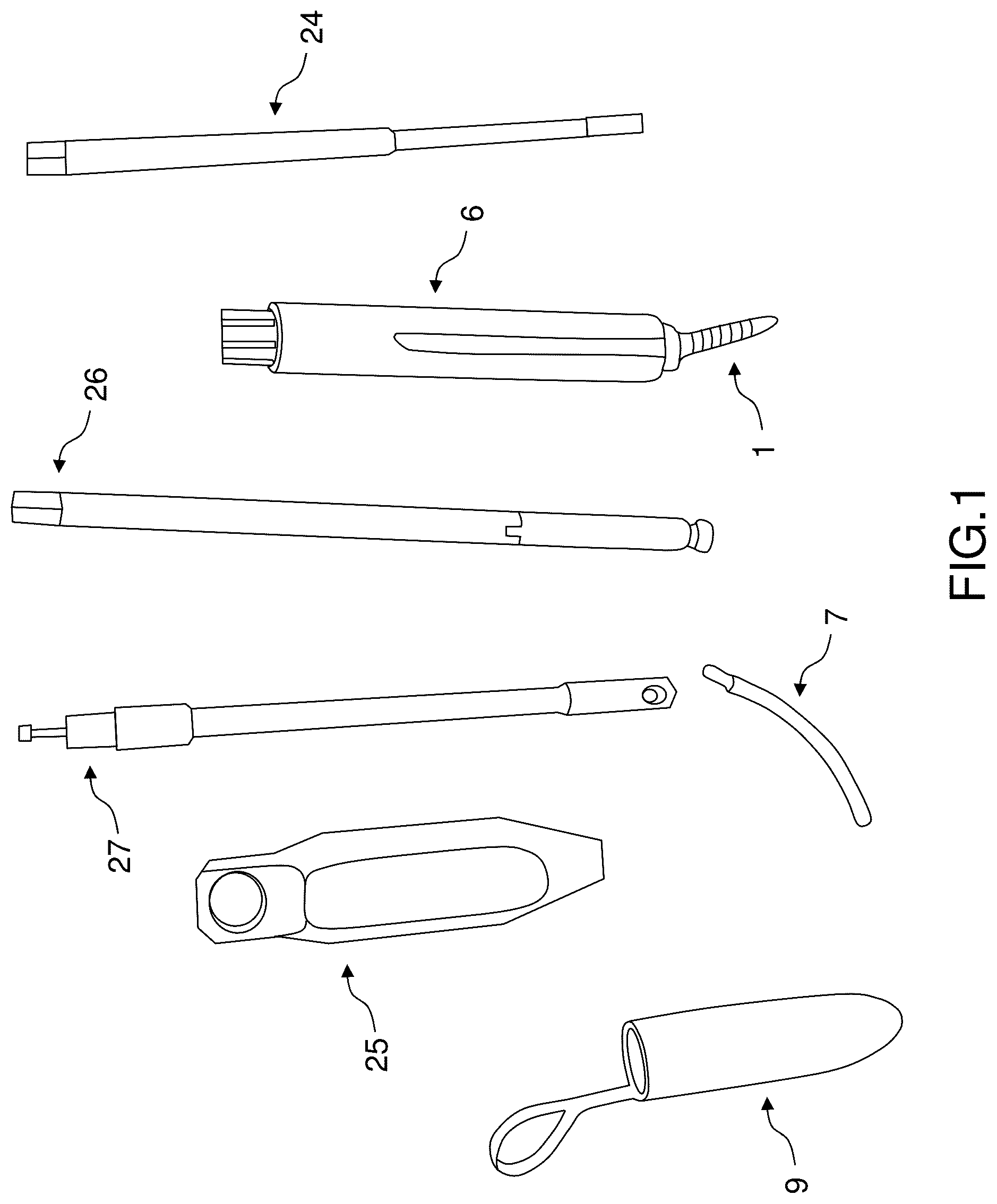 Patent US12396760 Figure 1 – Orthopedic implant kit