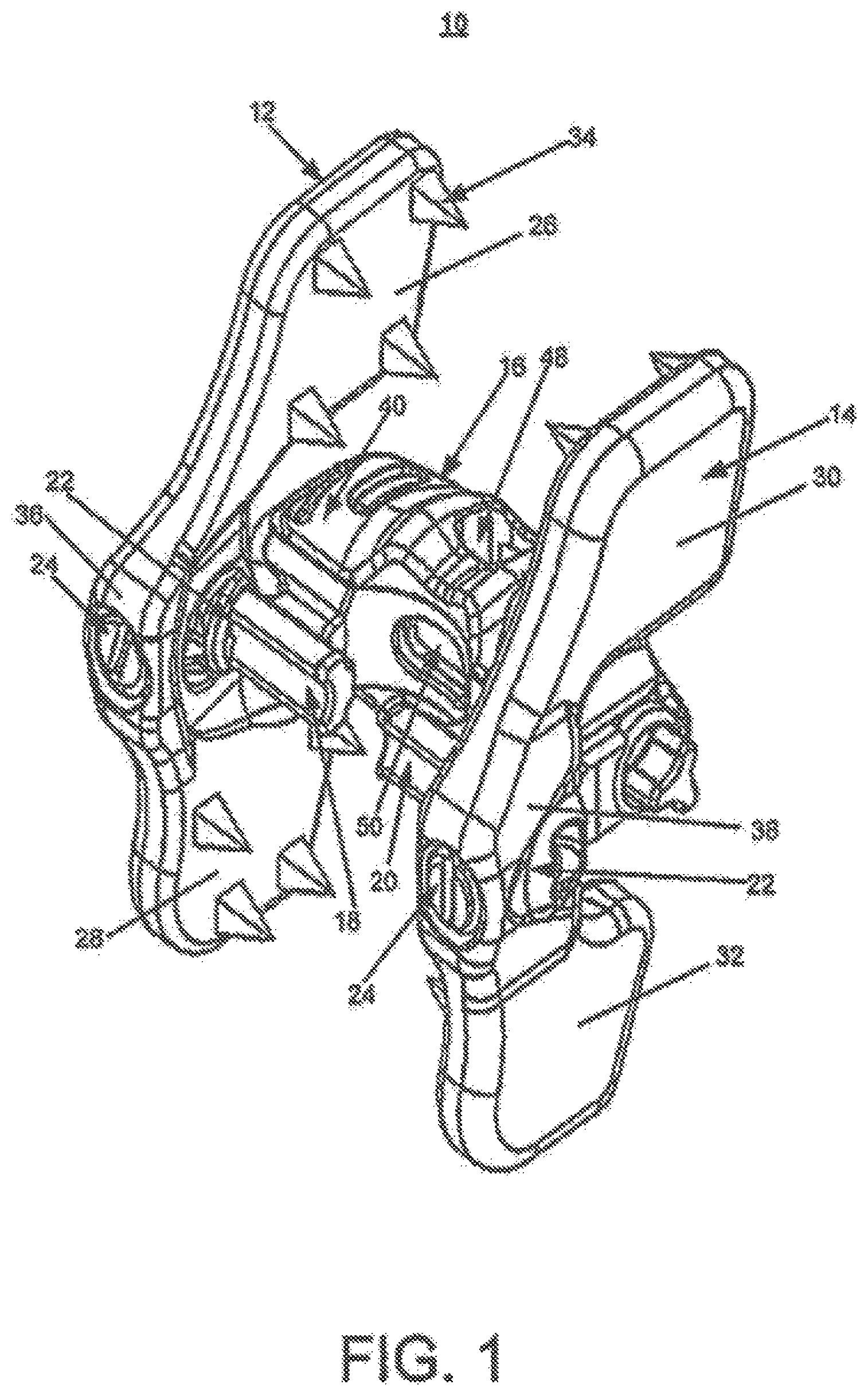 Patent US12396763 Figure 1 – Spinous process fixation system and methods thereof
