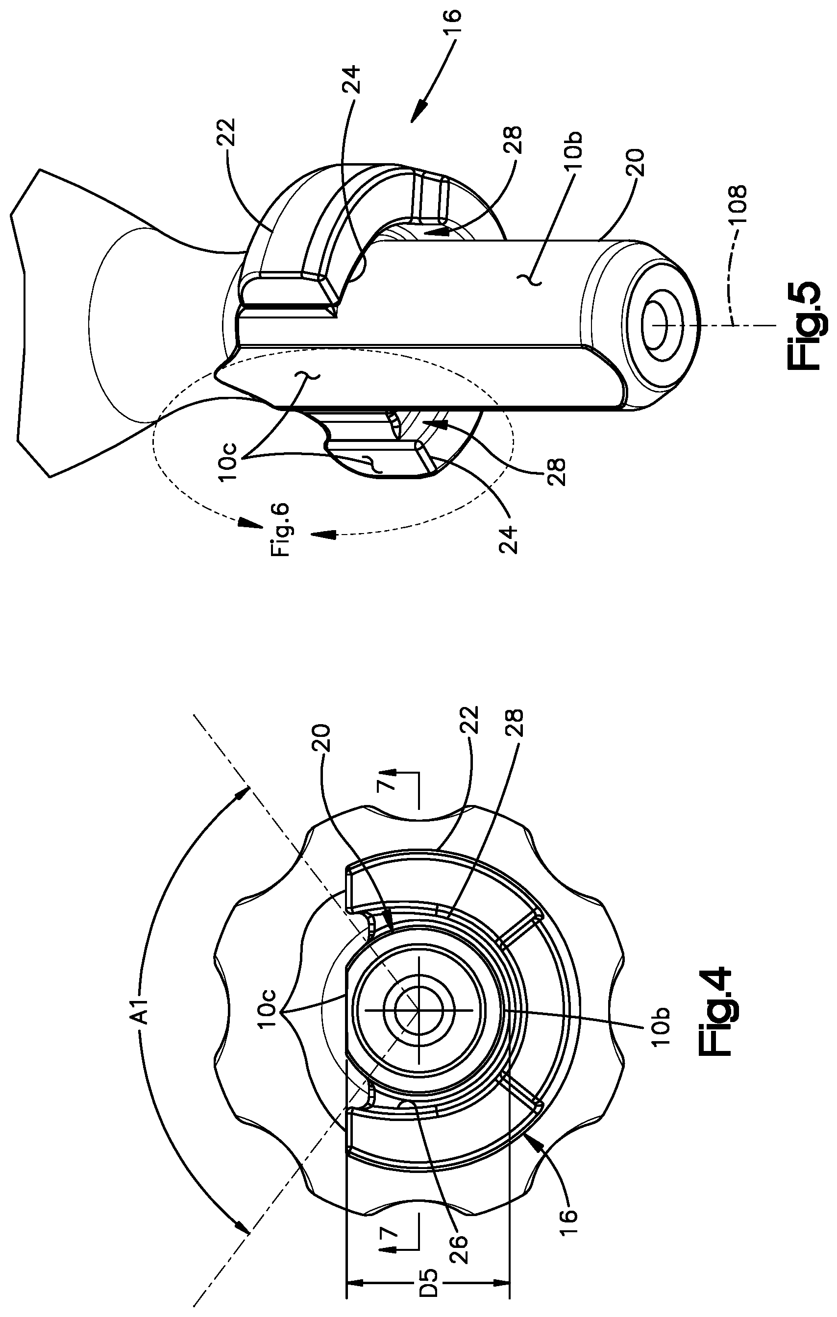 Patent US12396764 Figure 4 – Control member for adjusting access tube position, and related systems and methods