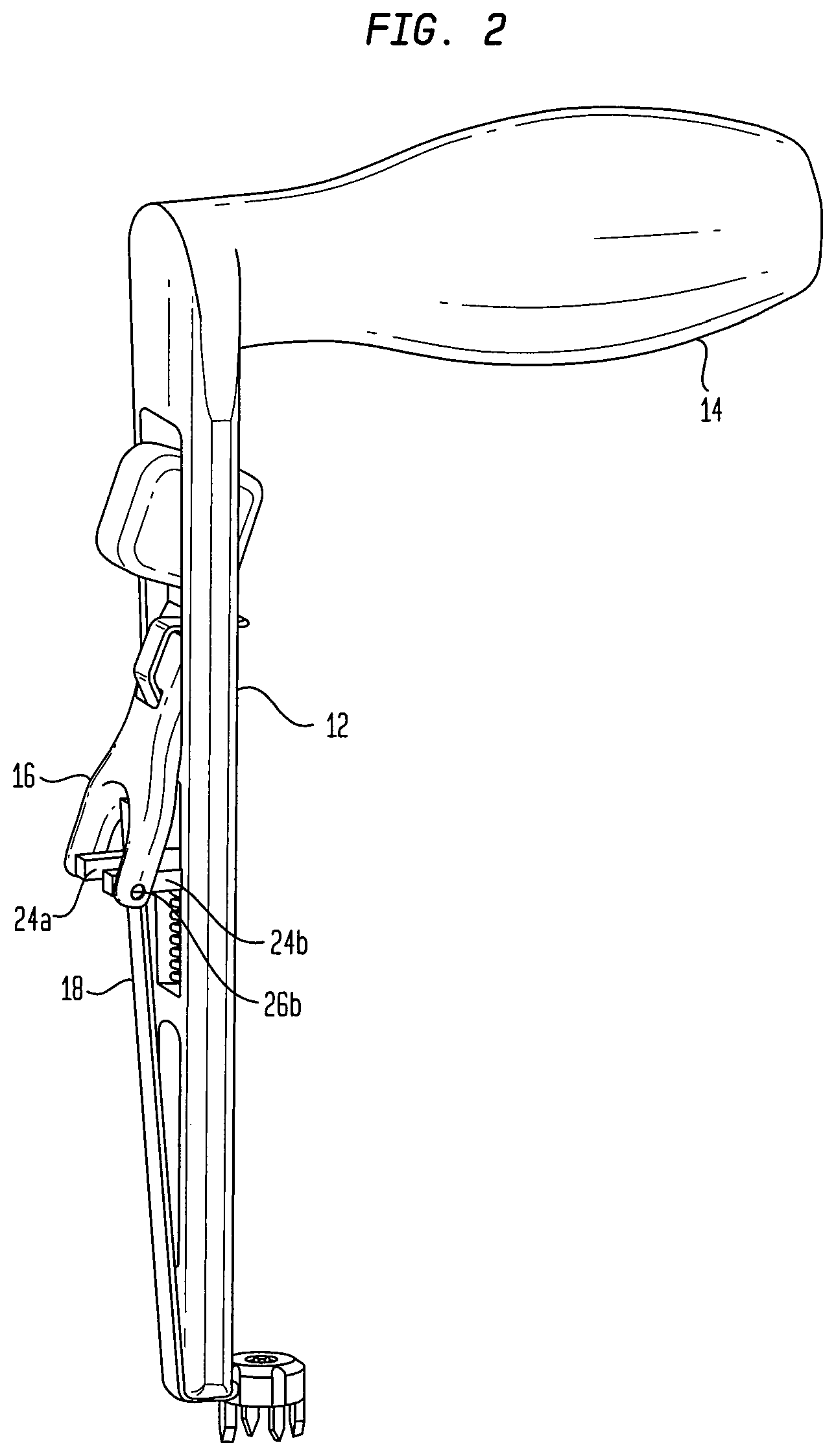 Patent US12396765 Figure 2 – Instruments and methods for tensioning a spinal tether
