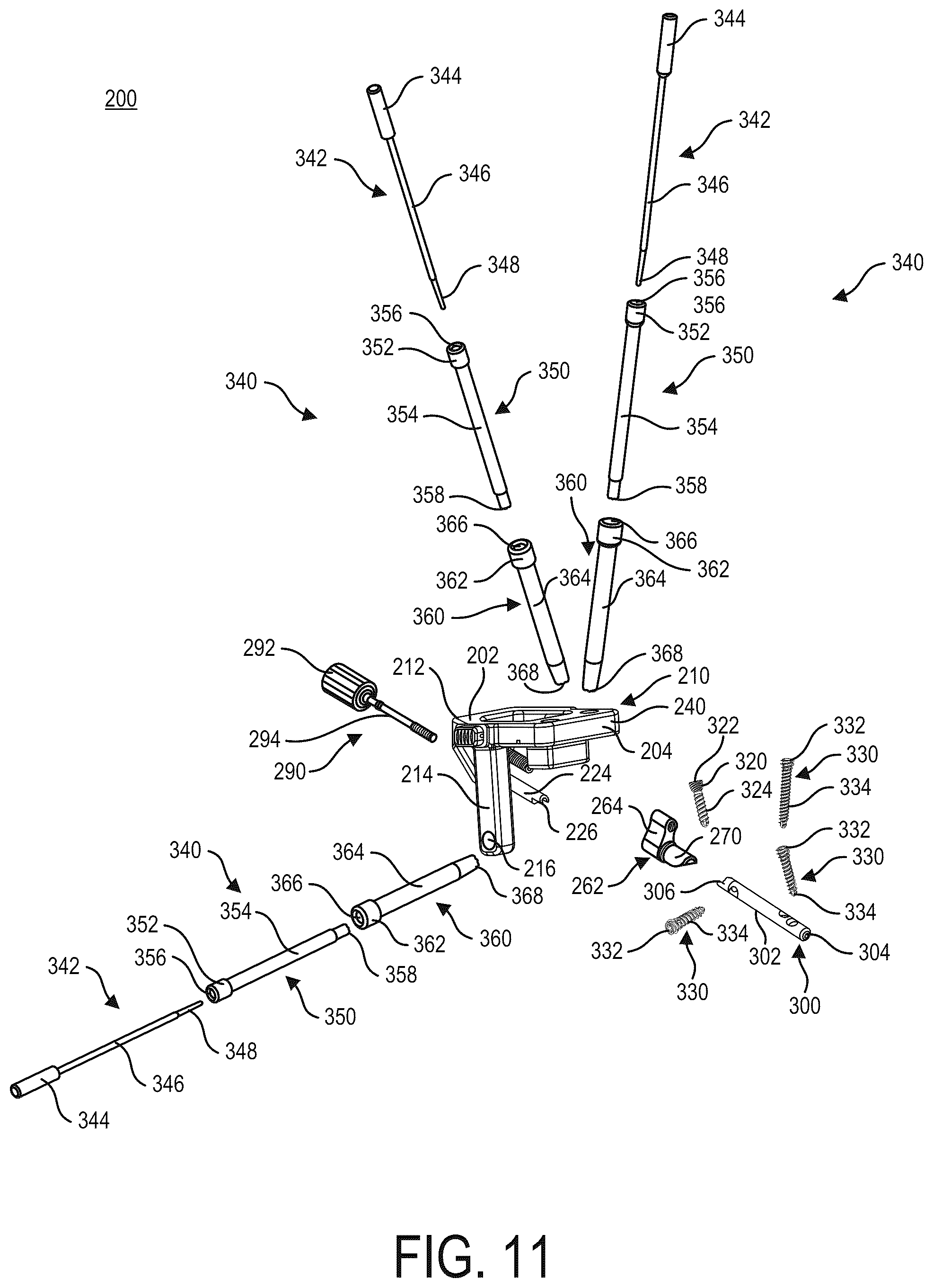 Patent US12396768 Figure 8 – Intramedullary nail alignment guides, fixation guides, devices, systems, and methods of use