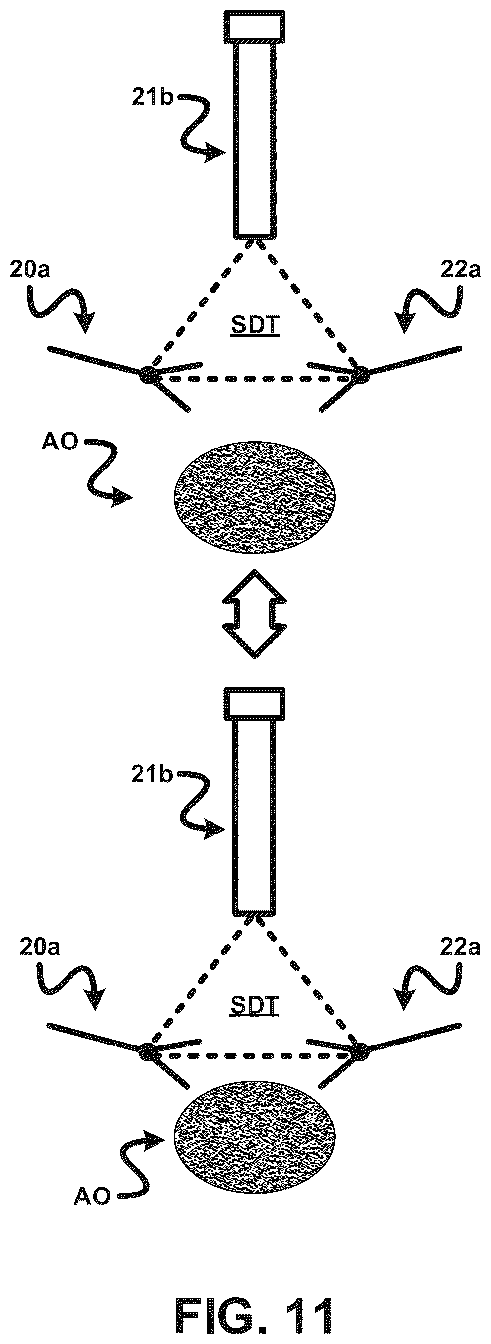 Patent US12396811 Figure 11 – Automatic motion control of a dependent surgical robotic arm