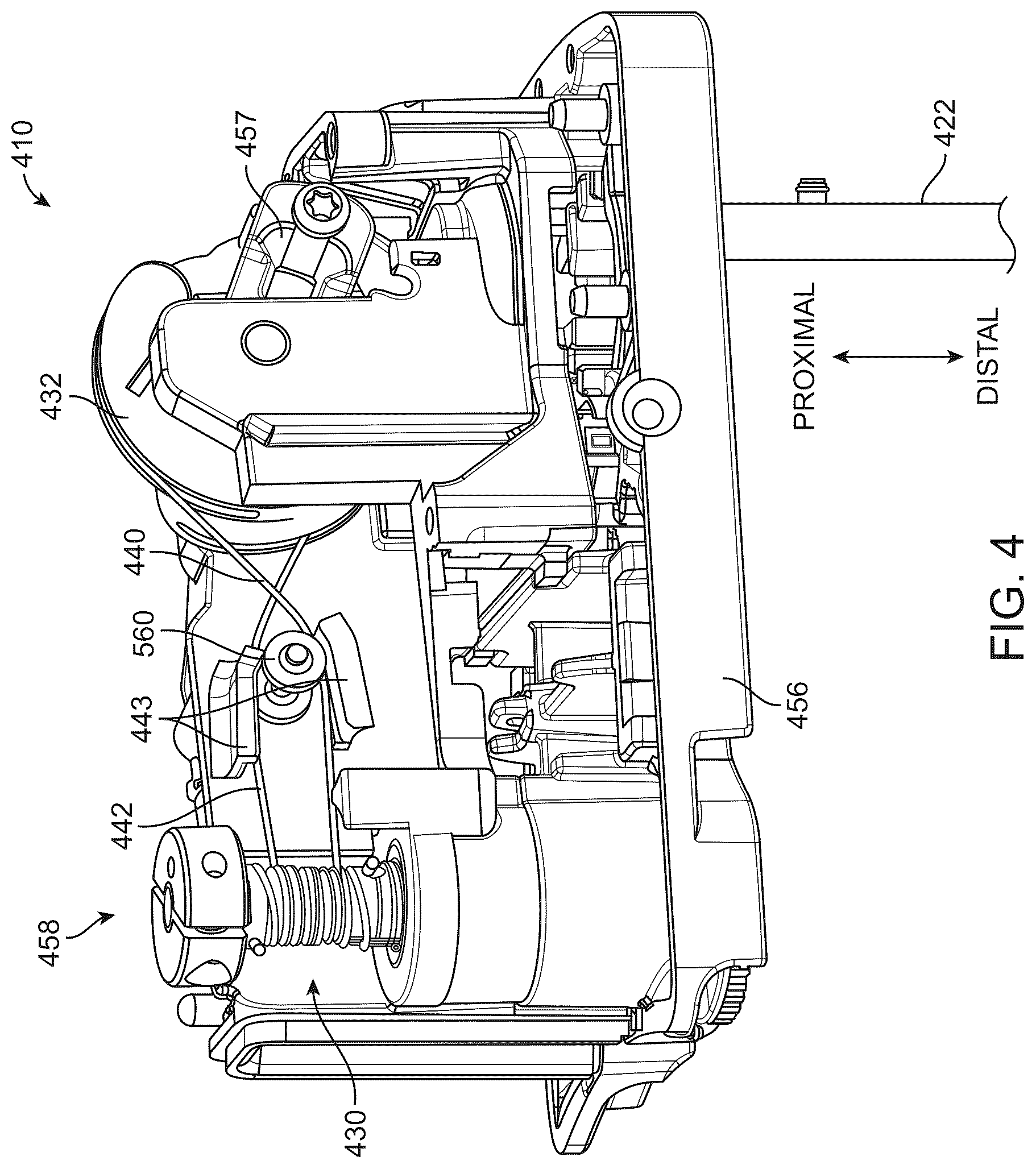 Patent US12396817 Figure 4 – Force transmission mechanism for surgical instrument, and related devices, systems, and methods