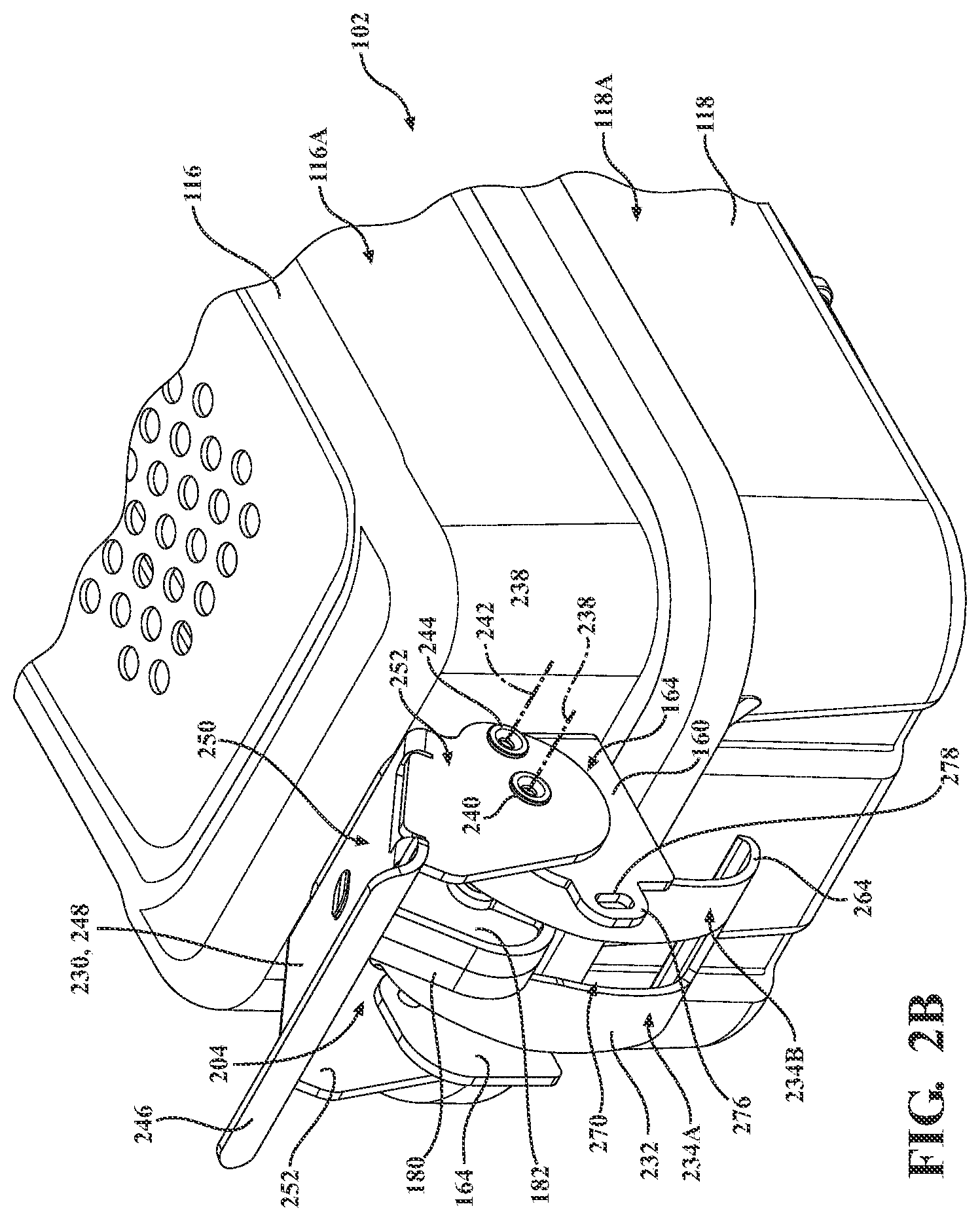 Patent US12396819 Figure 3 – Sterilization container and latch