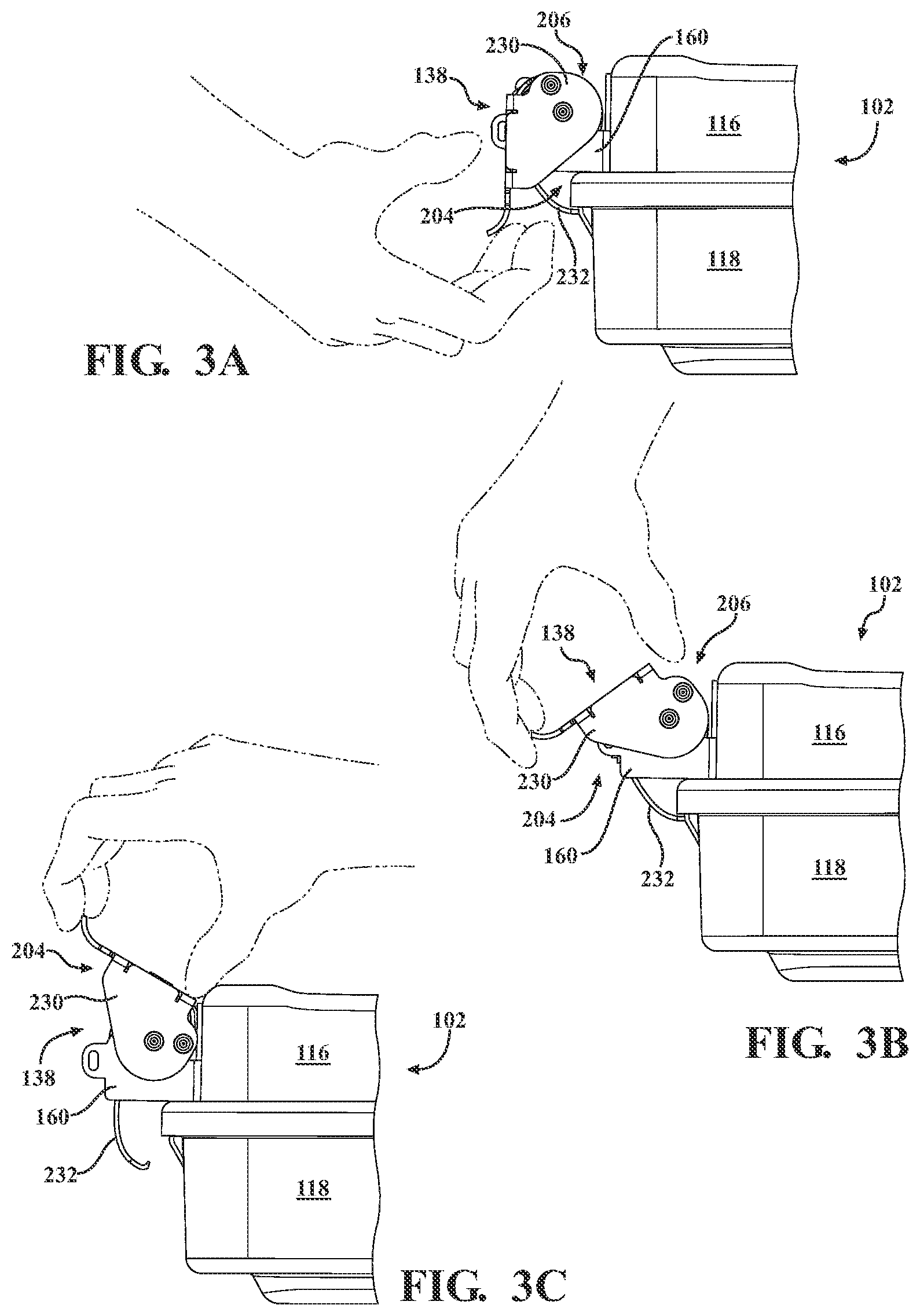 Patent US12396819 Figure 4 – Sterilization container and latch