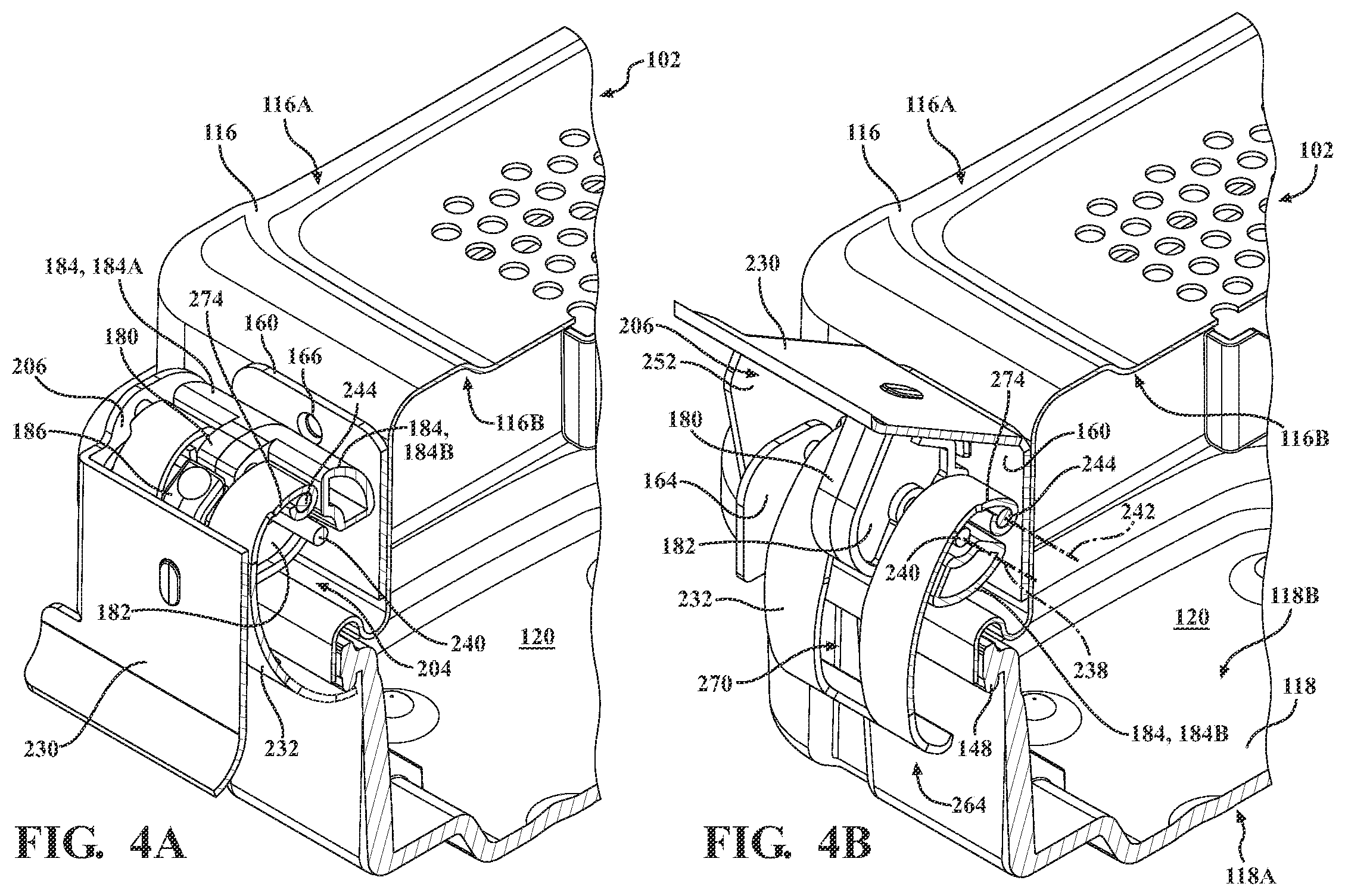 Patent US12396819 Figure 5 – Sterilization container and latch