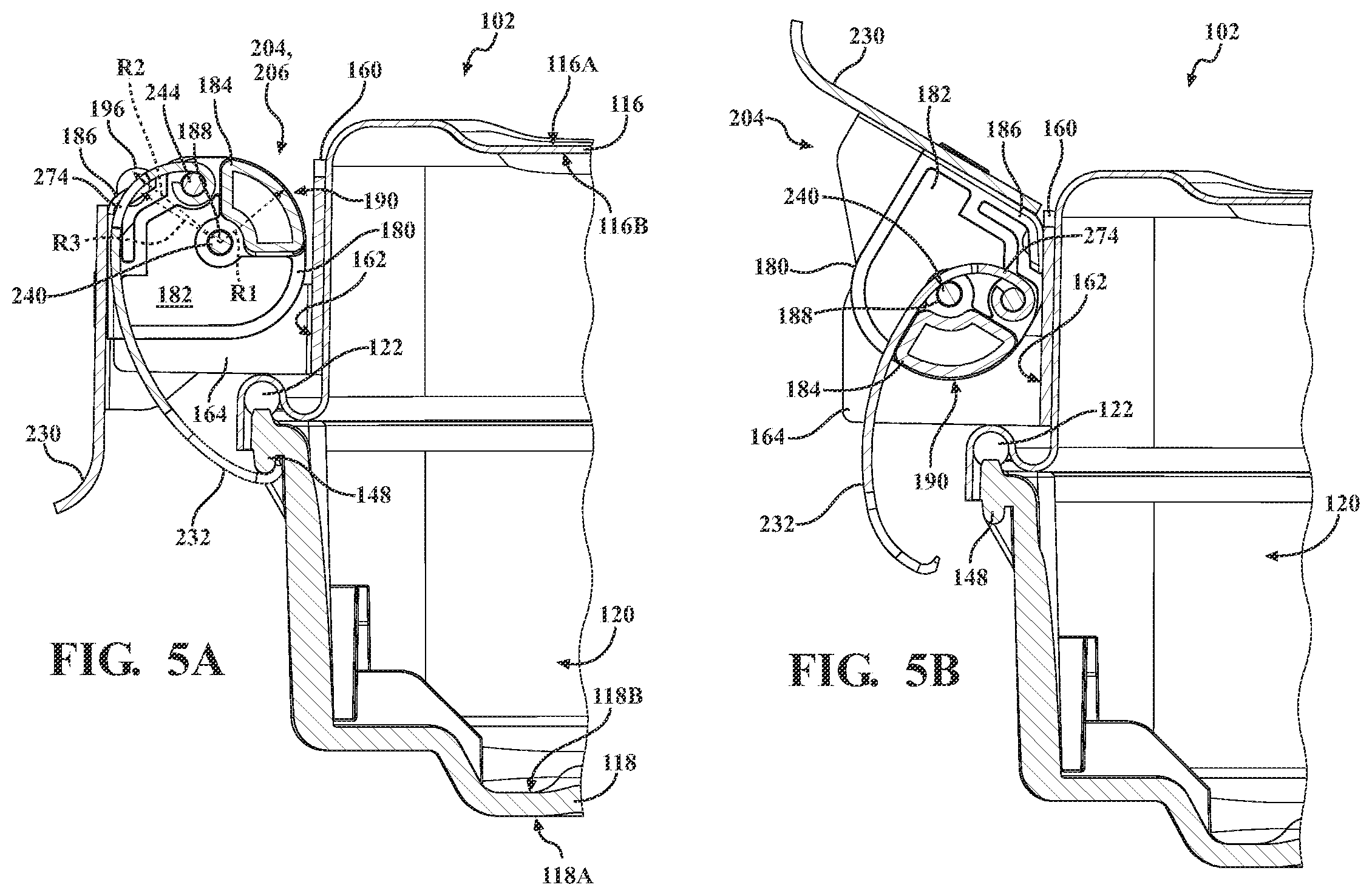 Patent US12396819 Figure 6 – Sterilization container and latch