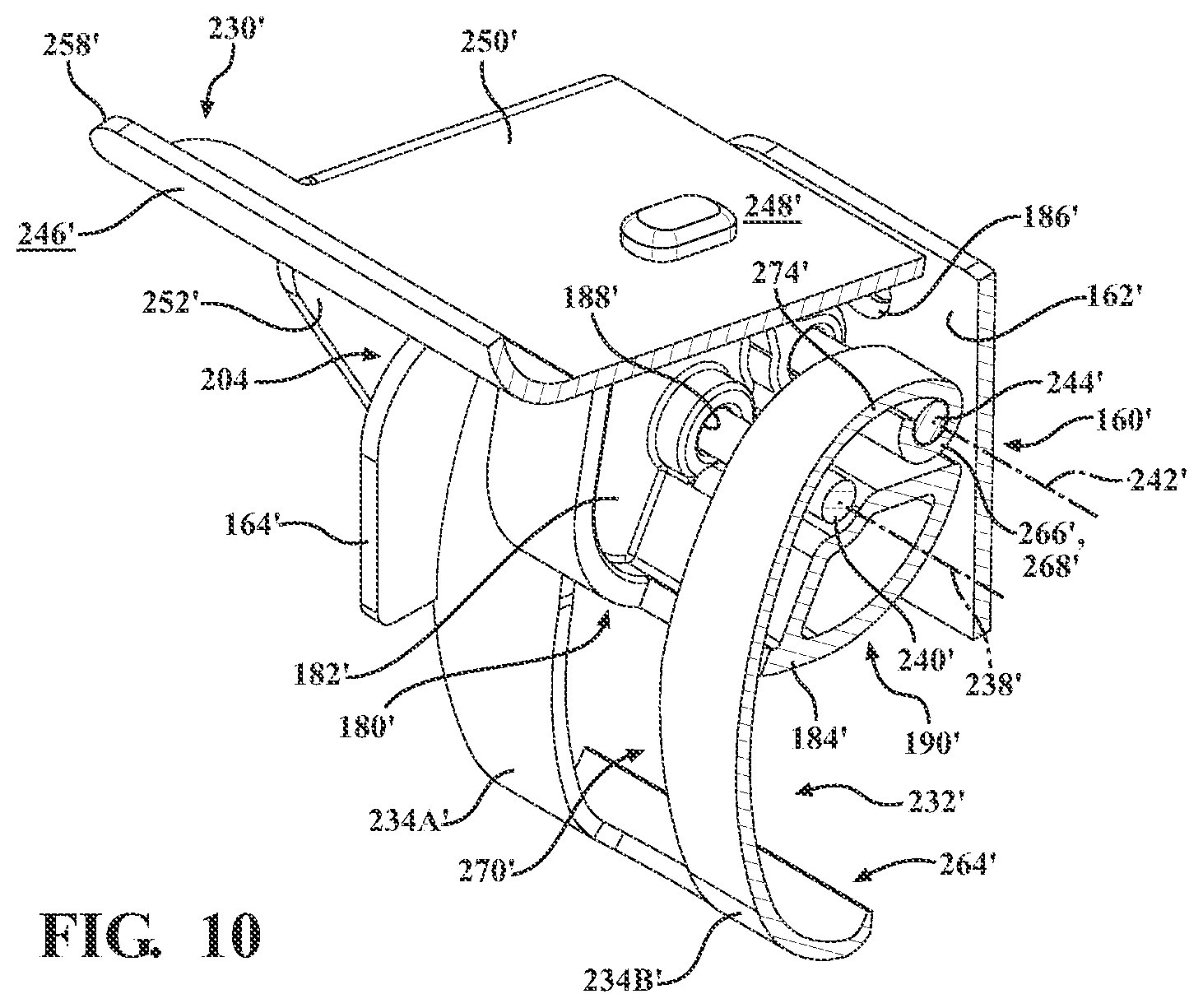 Patent US12396819 Figure 10 – Sterilization container and latch