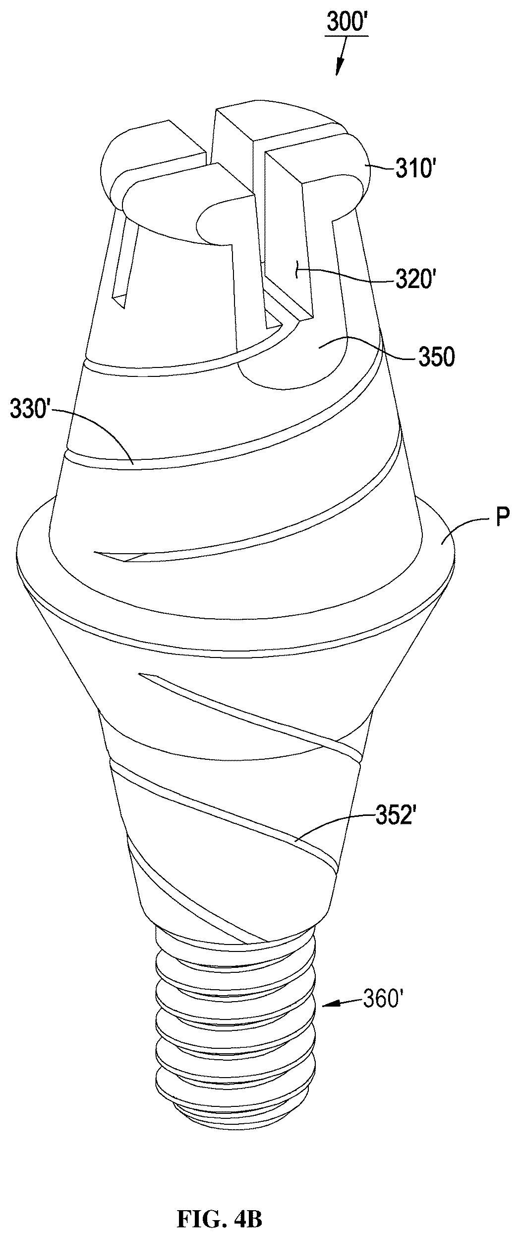 Patent US12396826 Figure 8 – Dental implant abutment having occlusal force buffering function