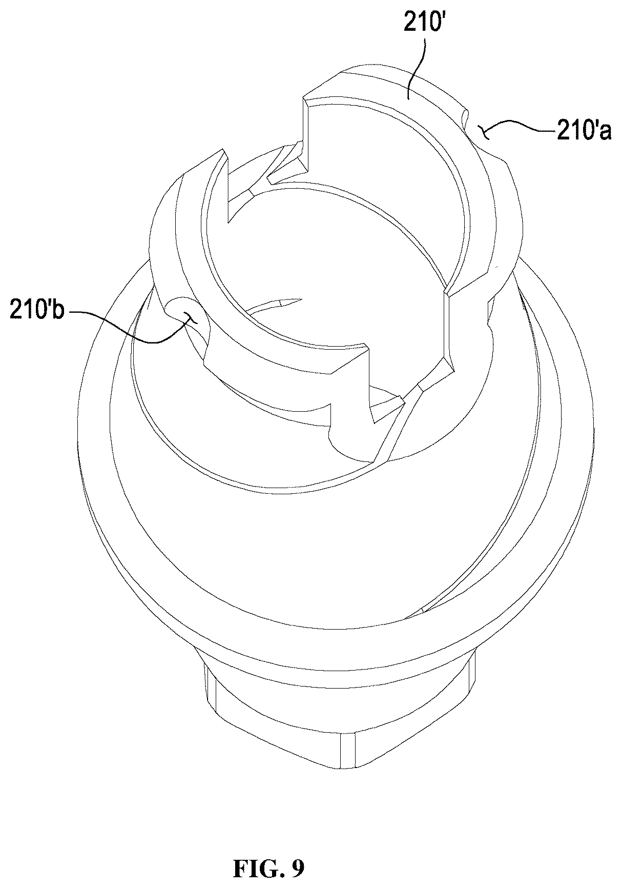 Patent US12396826 Figure 13 – Dental implant abutment having occlusal force buffering function