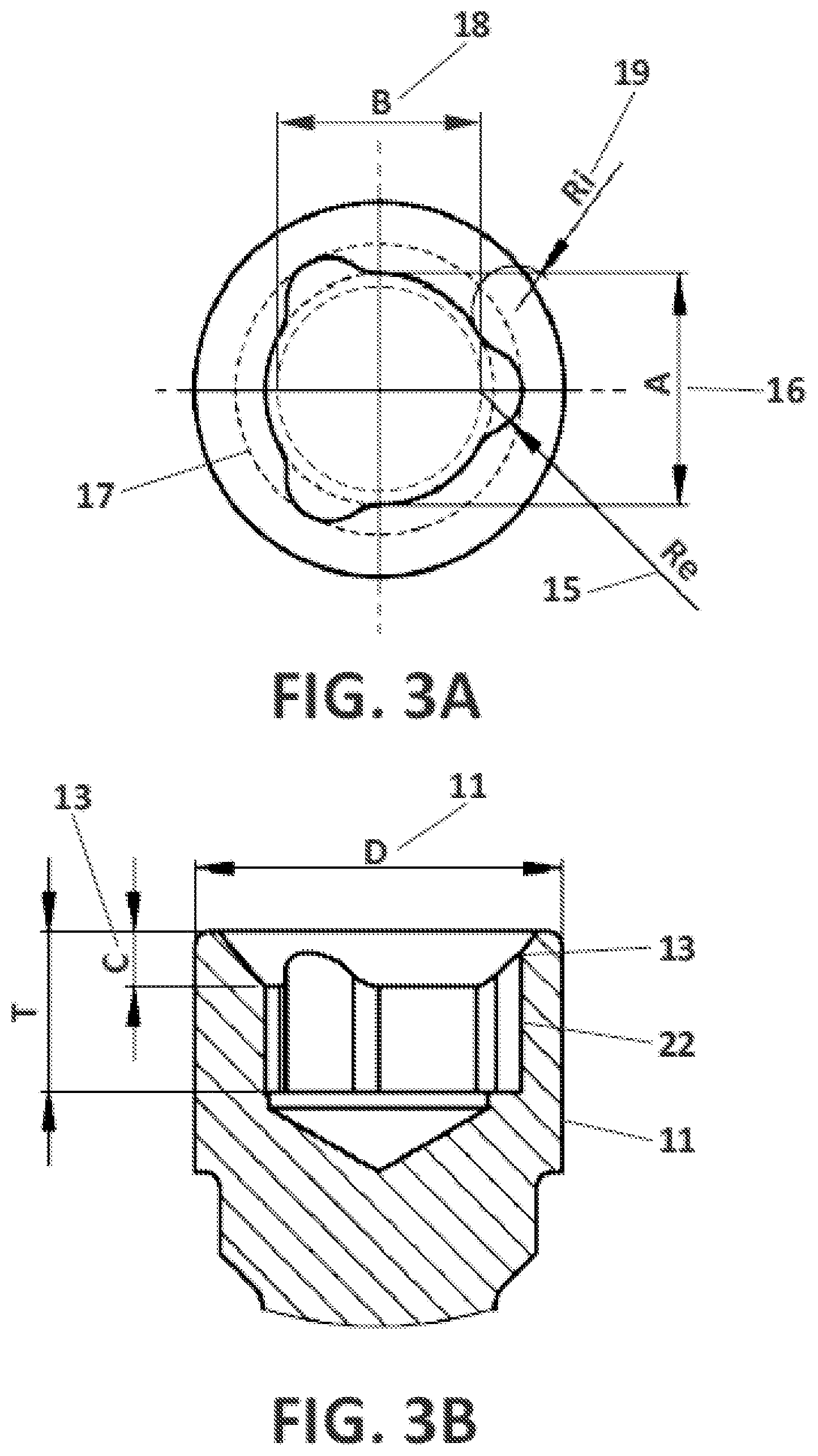 Patent US12396827 Figure 3 – Prosthetic dental screw implant, tightening tool and coupling system between the two